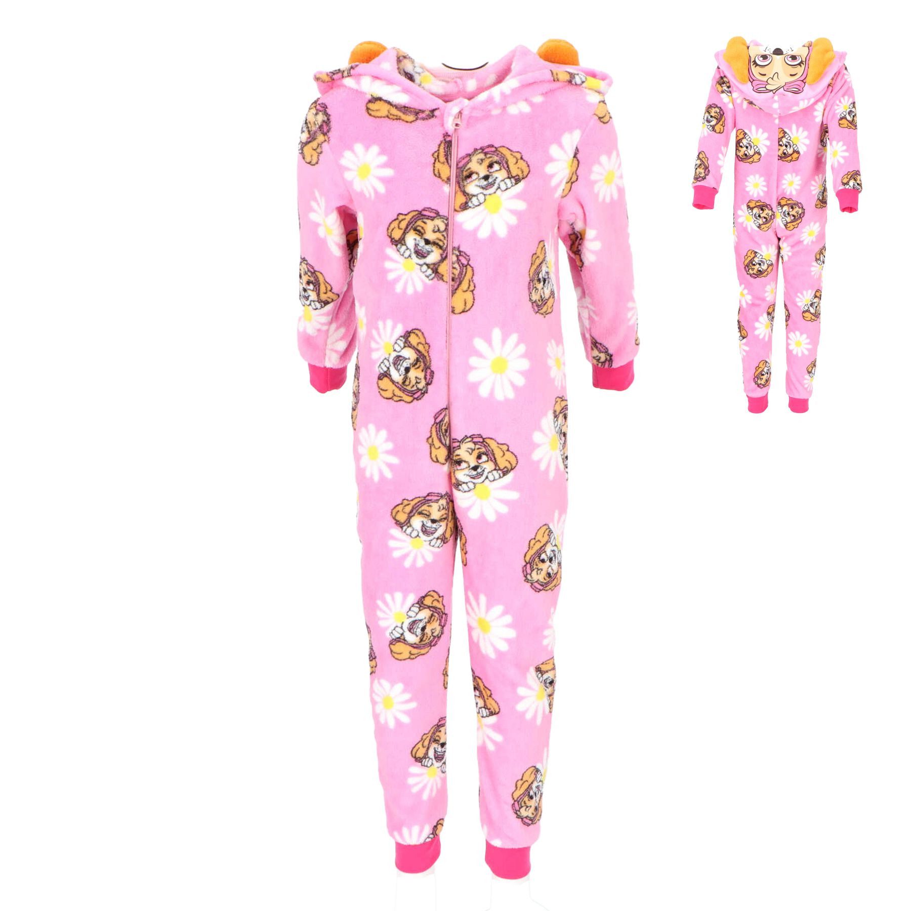 PAW PATROL Schlafoverall PAW Patrol Fleece Onesie Schlafoverall Jumpsuit Kinder mit Hoodie