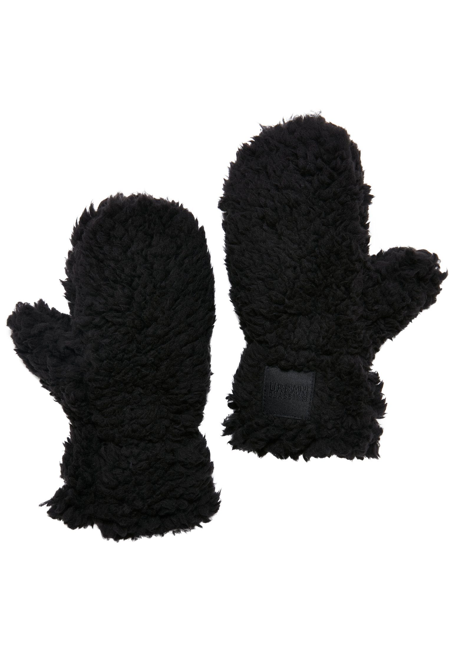 URBAN CLASSICS Baumwollhandschuhe Unisex Sherpa Gloves Kids black | Handschuhe