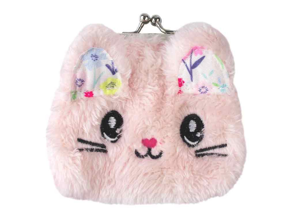 bb Klostermann Geldbörse Kinderbörse Knipsbörse Katze flauschig rosa