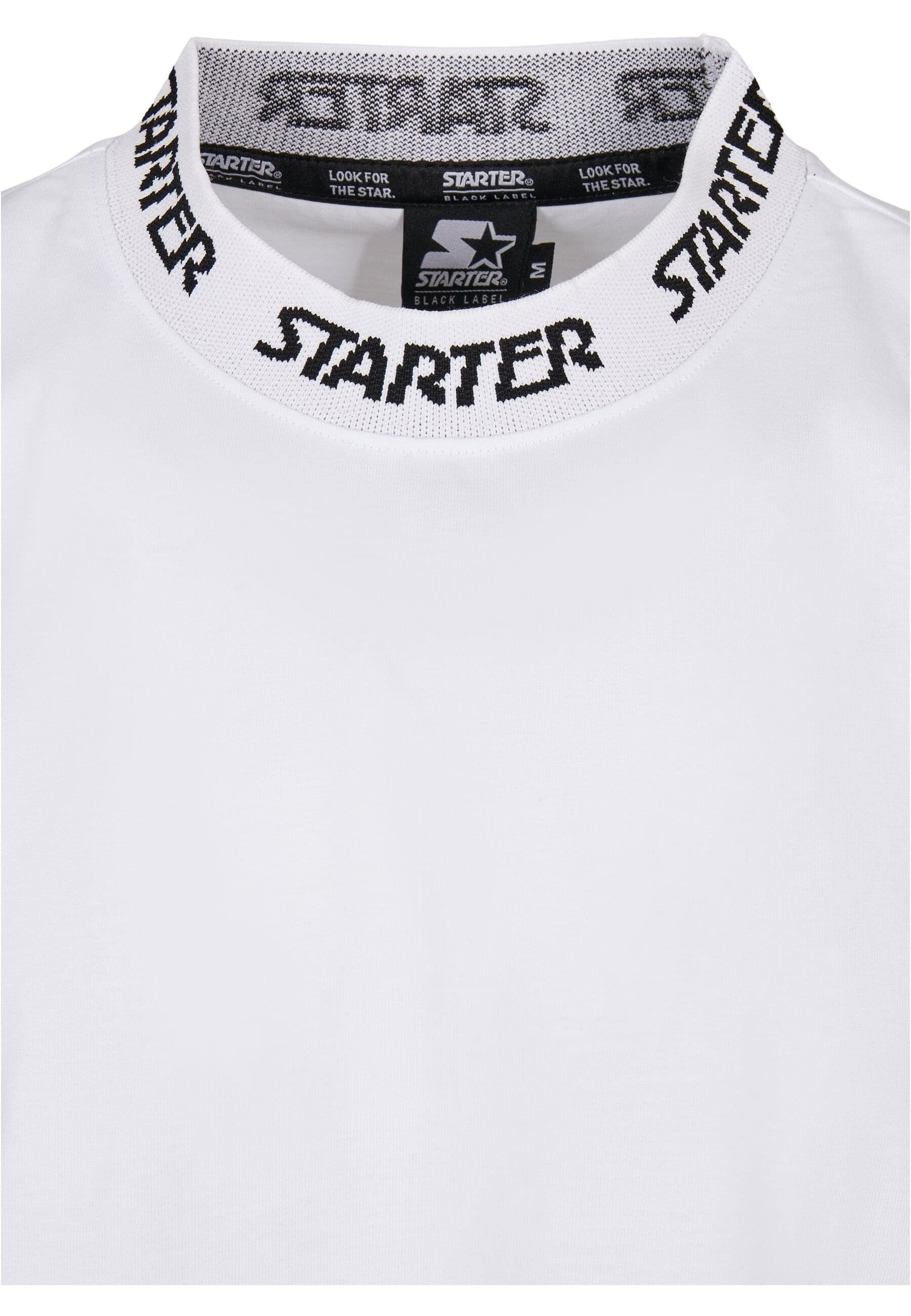 Starter (1-tlg) Rib T-Shirt Tee Jaquard Starter white Herren