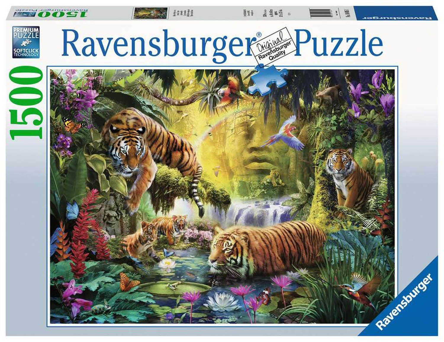 Ravensburger Puzzle Ravensburger 16005 - Idylle am Wasserloch - 1500 Teile, günstig online kaufen