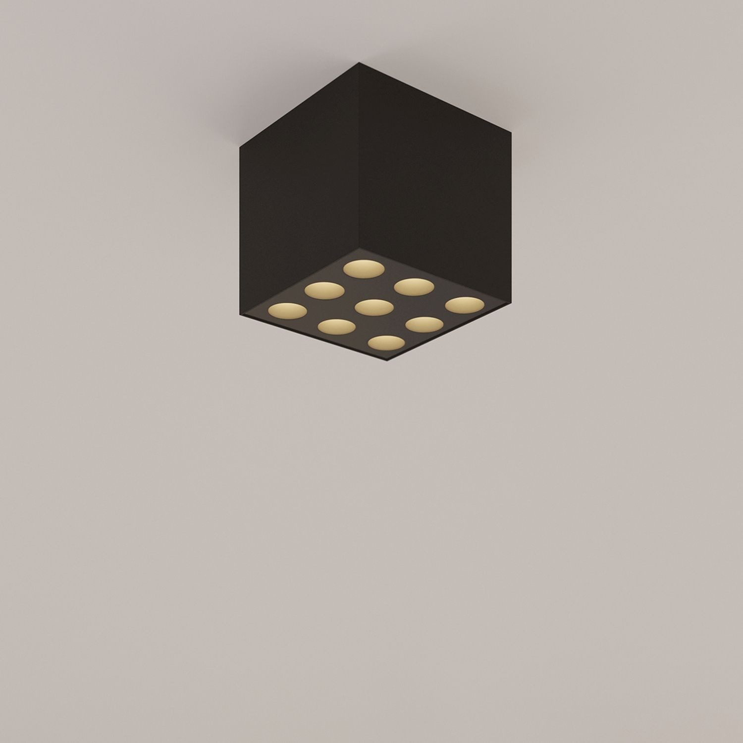 Licht-Erlebnisse Deckenleuchte ELUNO, LED fest integriert, Neutralweiß, LED 9.5 cm breit quadratisch 4000 K 1859 lm Modern
