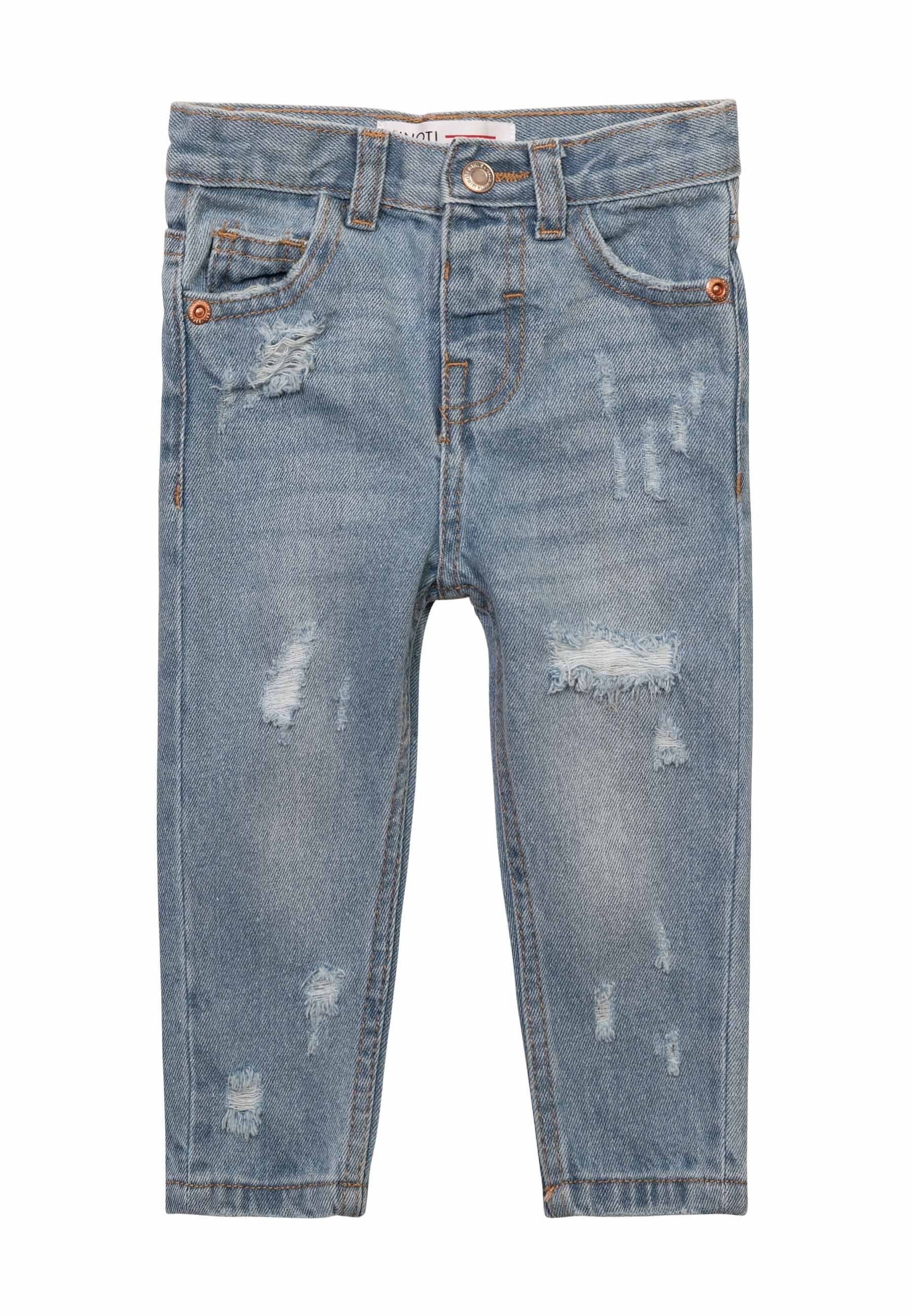MINOTI Lange Mom-Jeans (1y-14y) Denim-Hellblau Jeans Boyfriend