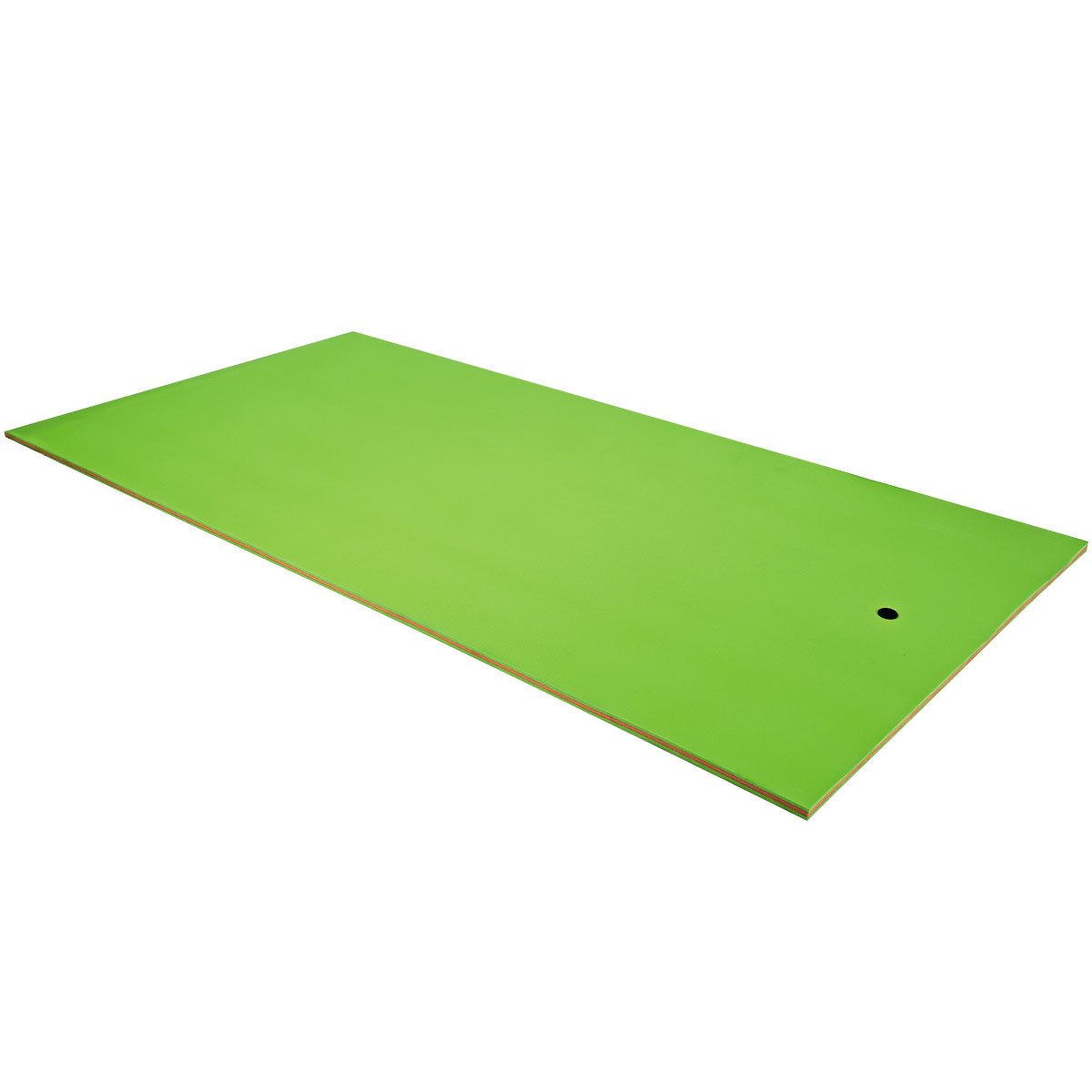 COSTWAY Badeinsel, Wassermatte bis 400 kg belastbar, Schwimmmatte 355x183cm