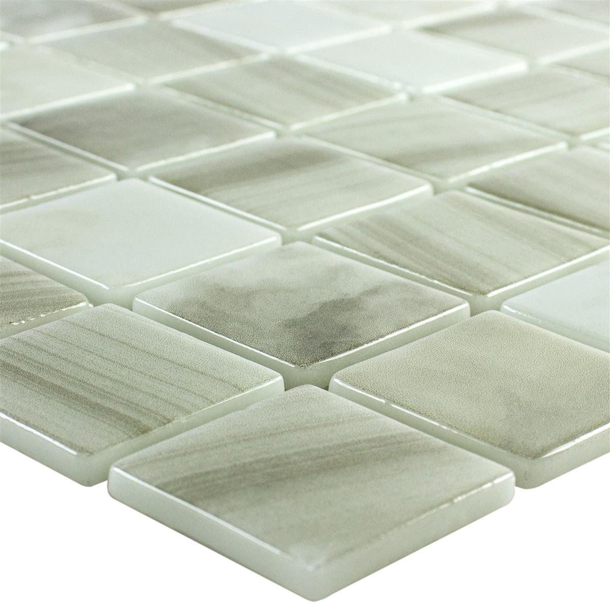 Mosafil Mosaikfliesen Glas Schwimmbad Pool Mosaik Fliesen Baltic 38x38 mm, Glas 31.600x31.600, beige, Punktverklebt - Frostsicher - Wasserdicht - Wasserfest - Rutschfest