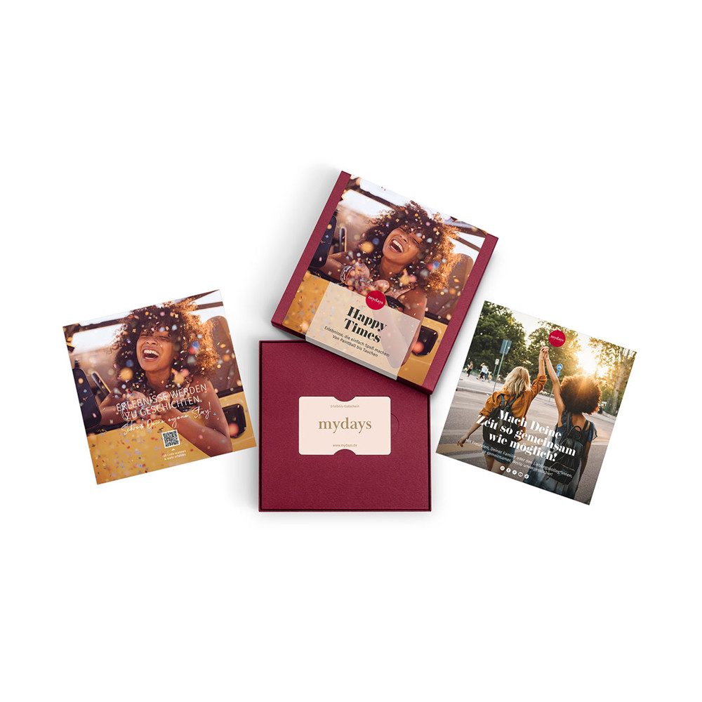 mydays Erlebnisgutschein Geschenkbox Happy Times