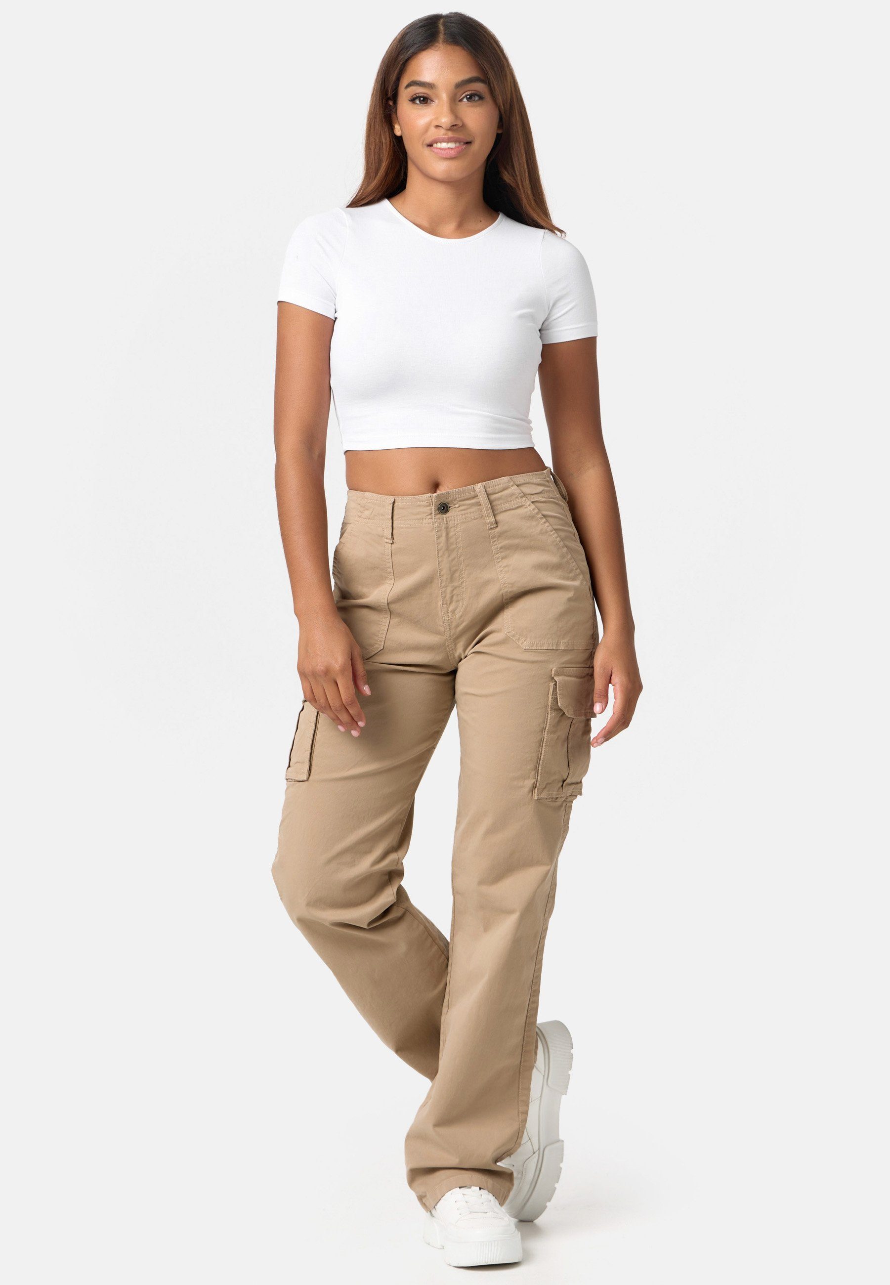 Beige Hose XXS-L Worldclassca Cargohose Cargohose Worldclassca Outdoor Pants Cargo Freizeithose