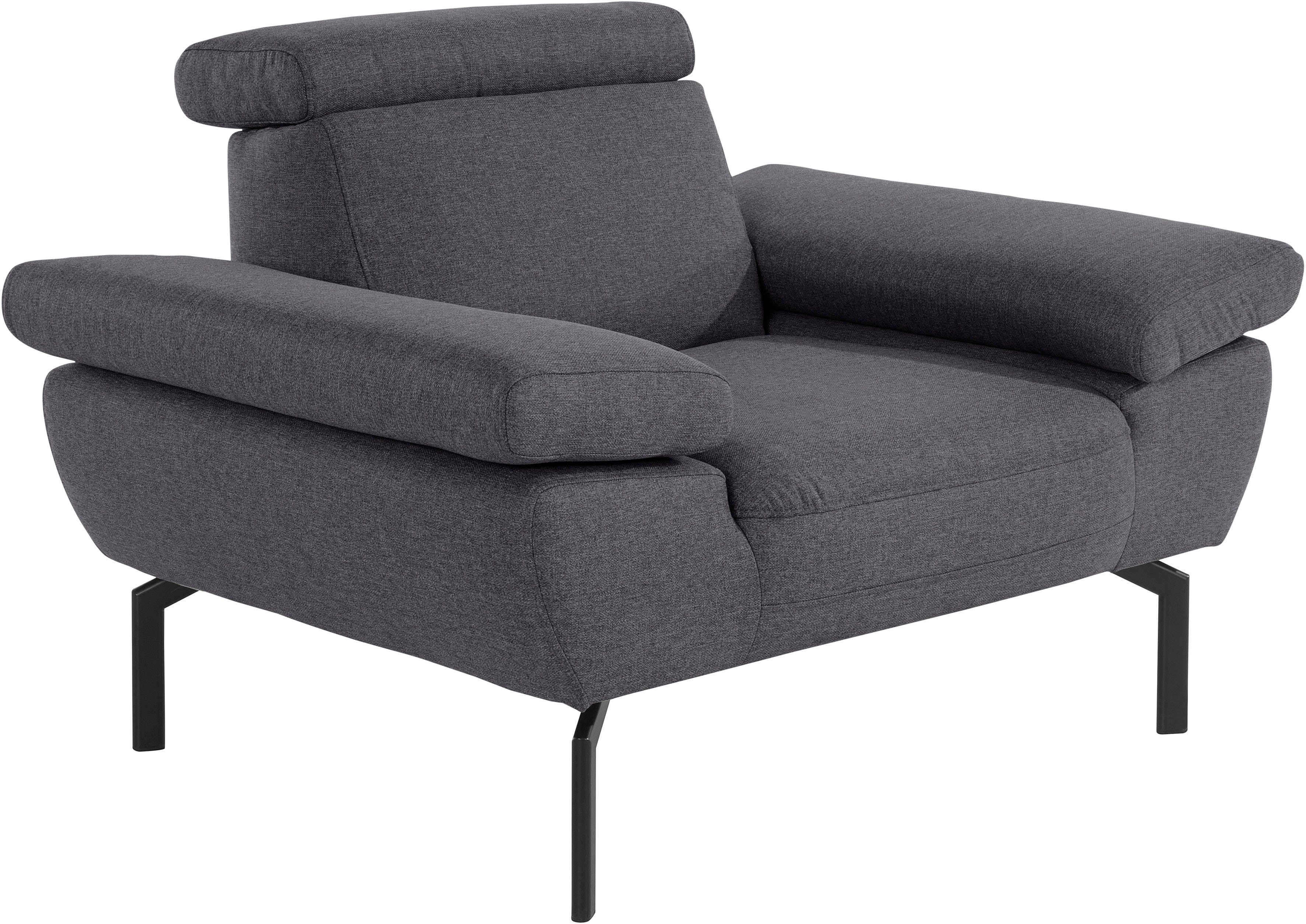Style of Sessel mit wahlweise in Lederoptik Luxus-Microfaser Rückenverstellung, Places Luxus, Trapino
