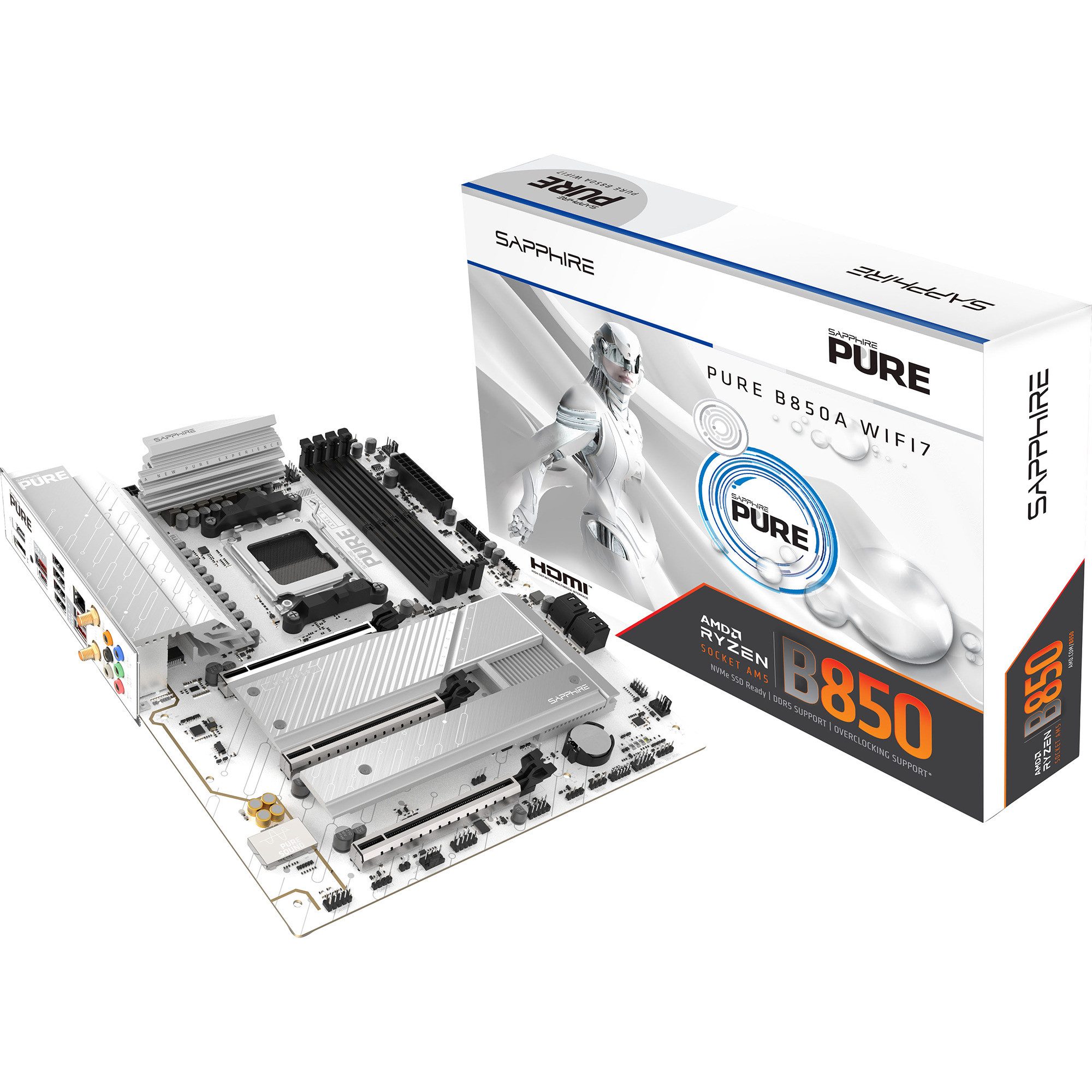 Sapphire SAPPHIRE PURE B850A WIFI 7, Mainboard Mainboard