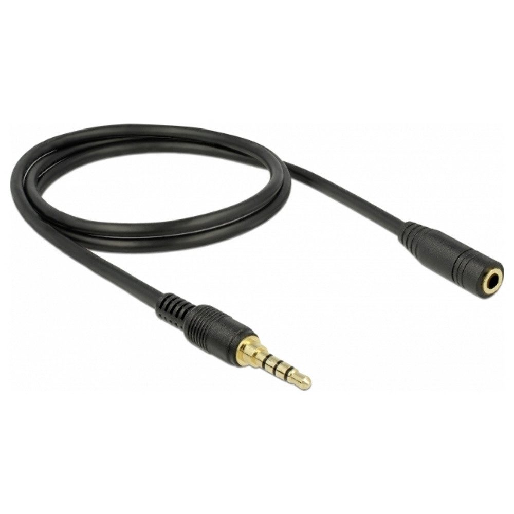 Delock Delock 85629 Audio Verlängerungskabel [1x Klinkenstecker 3.5 mm - 1x Audio- & Video-Kabel, (100.00 cm)