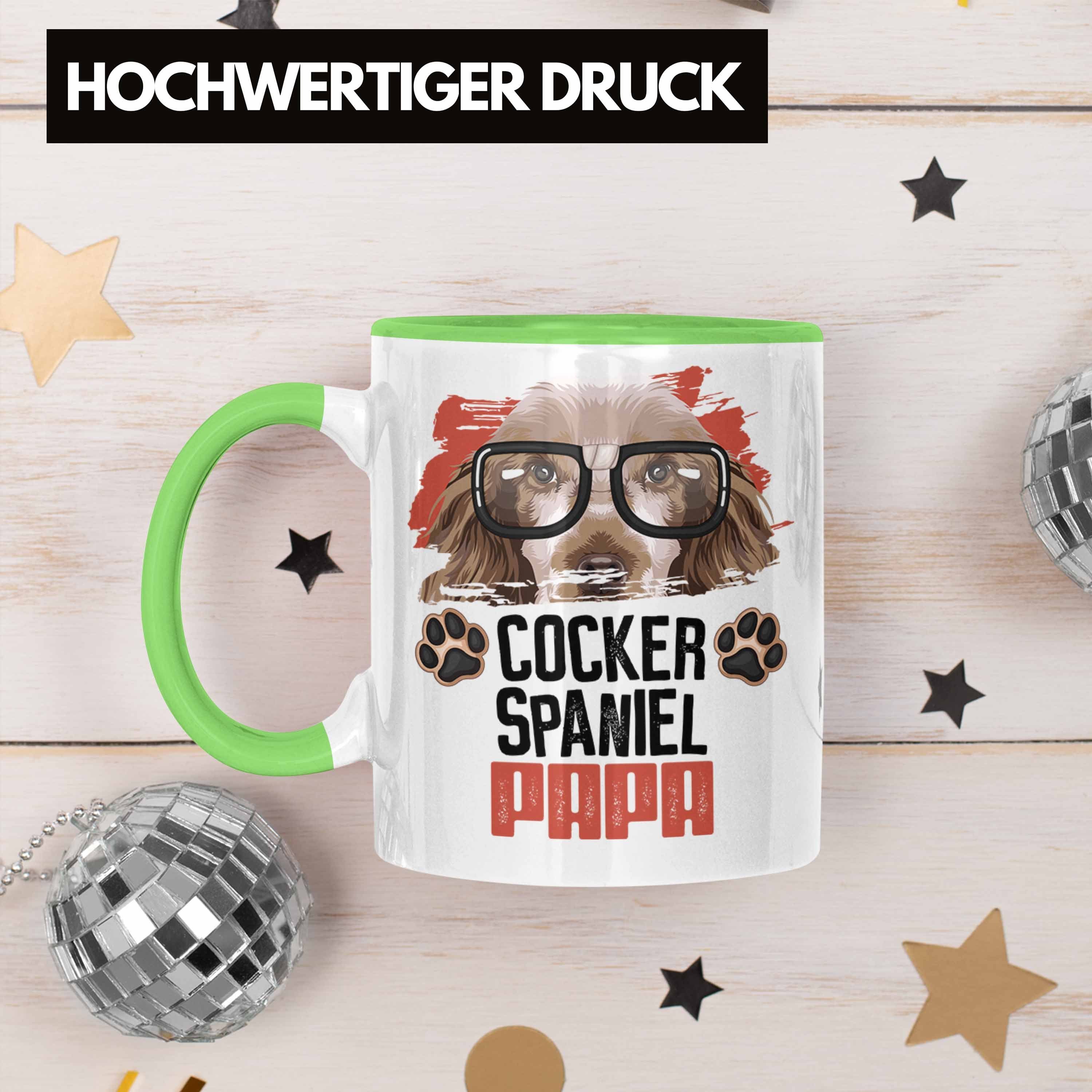 Grün Geschenkid Besitzer Papa Cocker Trendation Tasse Spruch Tasse Geschenk Spaniel Lustiger