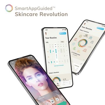 GESKE German Beauty Tech Elektrische Gesichtsreinigungsbürste SmartAppGuided™ Sonic Facial Brush 5 in 1, Packung (Gerät & USB-Ladekabel), 2-tlg., Gerät inkl. kostenloser APP (SmartAppGuided Device), Mit der GESKE App erhältst Du deine personalisierte Hautpflegeroutine.