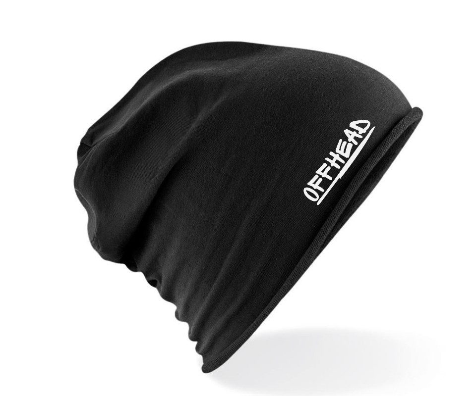 Offhead Jerseymütze Beanie Unisex Jersey Leichte Mütze Slouch Sport Logo