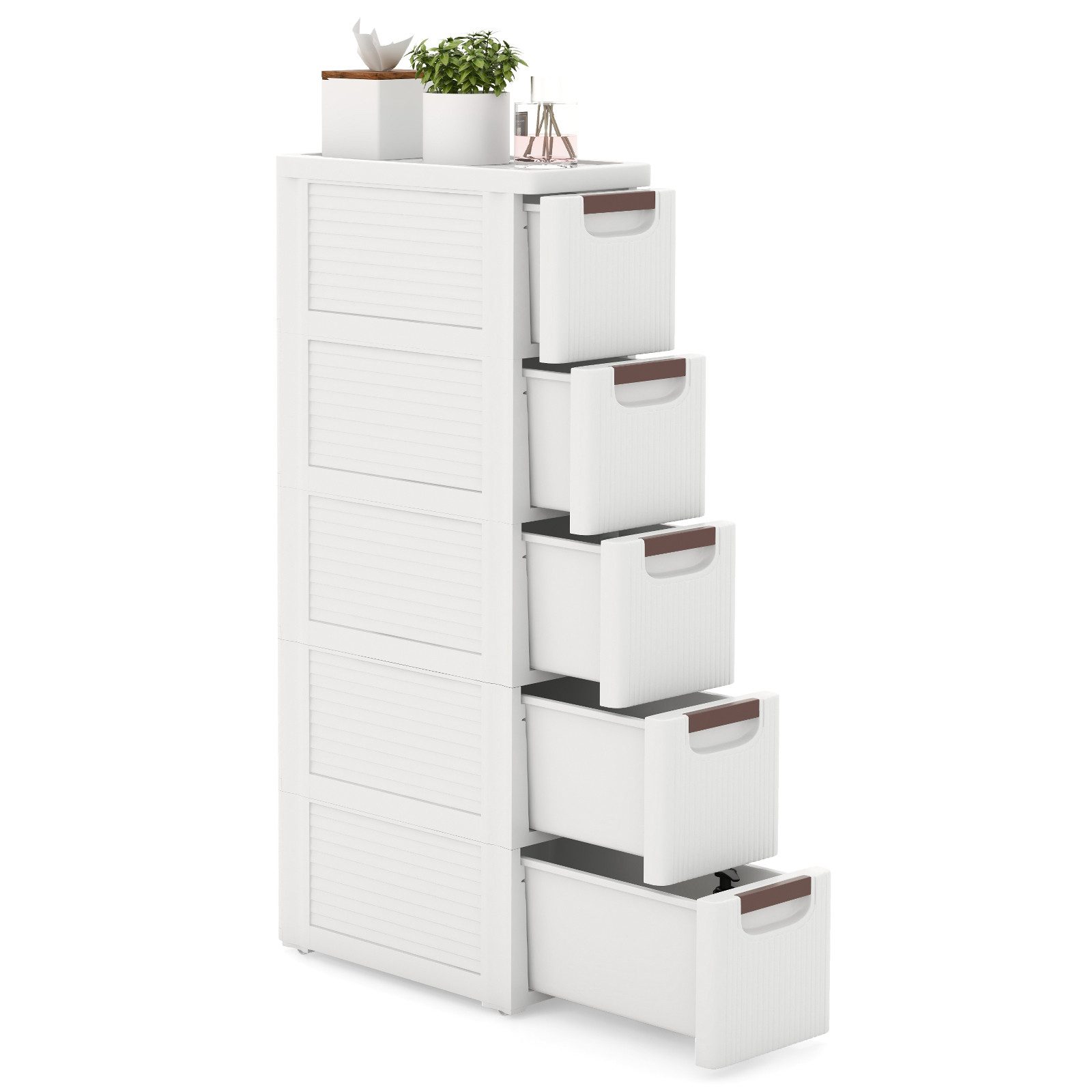 KOMFOTTEU Sideboard, Nischenschrank schmal, Badschrank mit günstig online kaufen