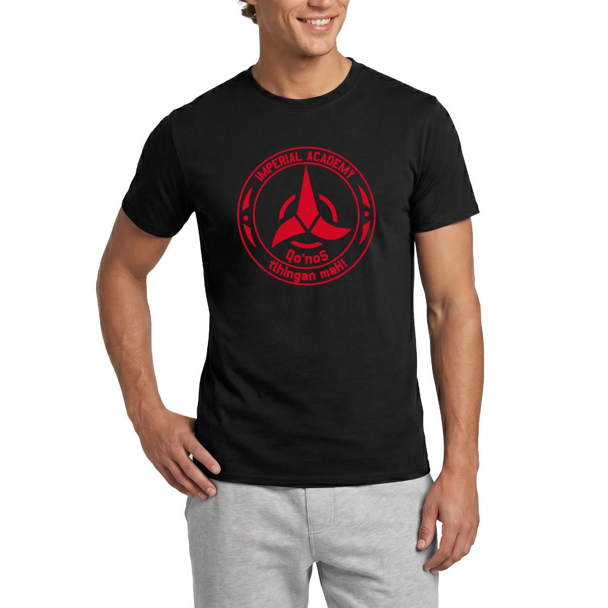 T-Shirt Star Trek Discovery Klingone Qo'noS Academy Männer T-Shirt