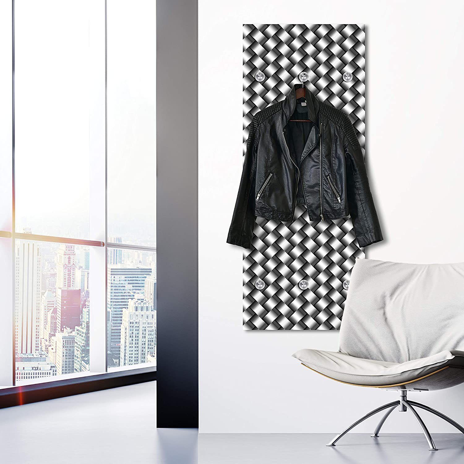 queence Garderobenleiste Sharila, mit 6 Haken, 50 x 120 cm