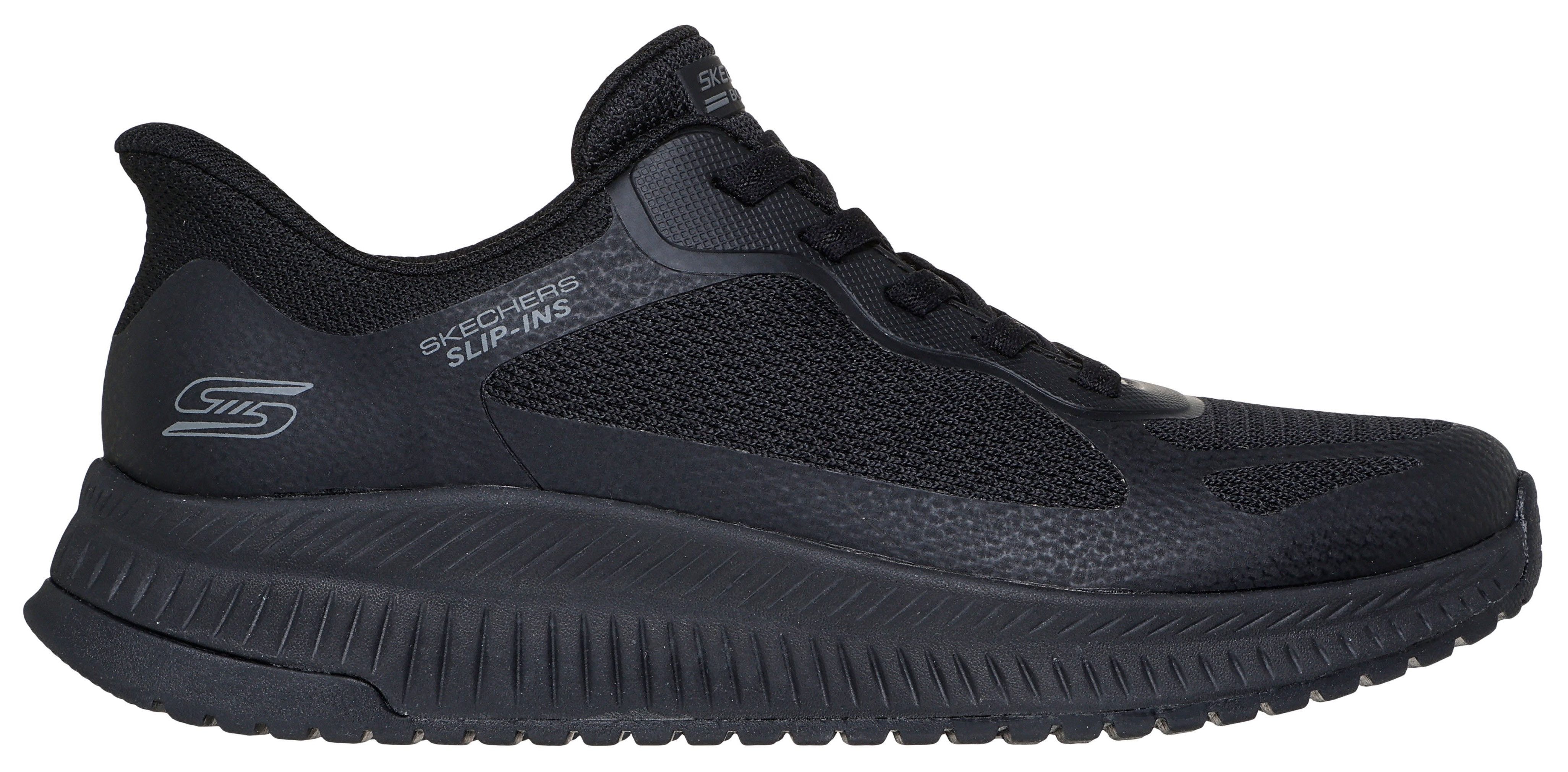 Skechers BOBS SQUAD 4 Slip-On Sneaker Slipper, Freizeitschuh, Halbschuh mit Memory Foam
