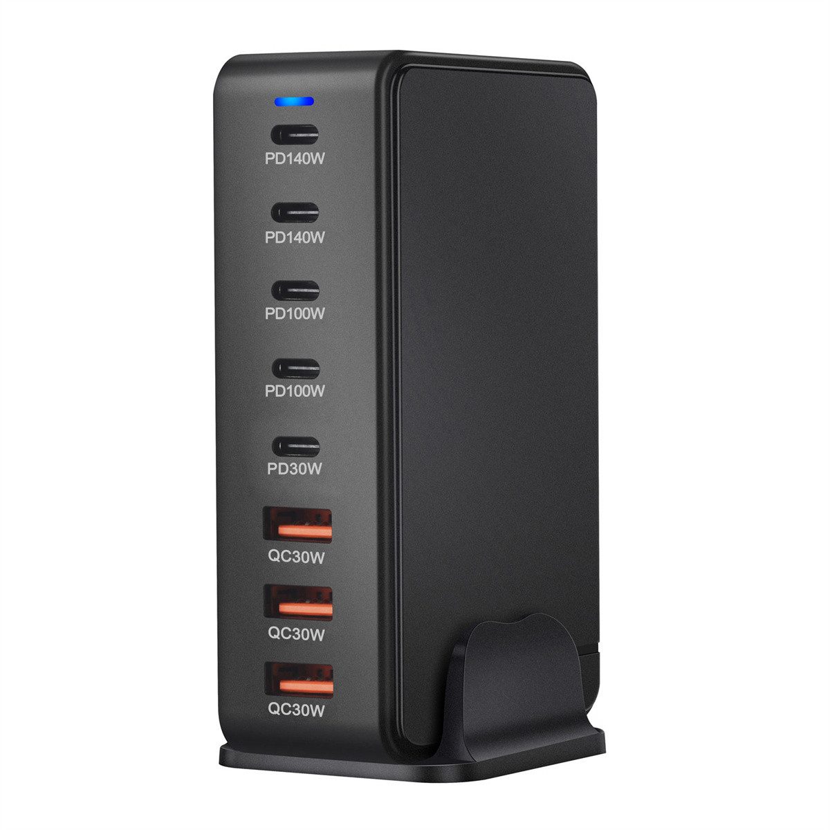BLiTZWOLF YMX-600W USB-Ladegerät (Desktop Ladegerät Station, 600W, 5× USB-C & 3× USB-A, Schnellladegerät)