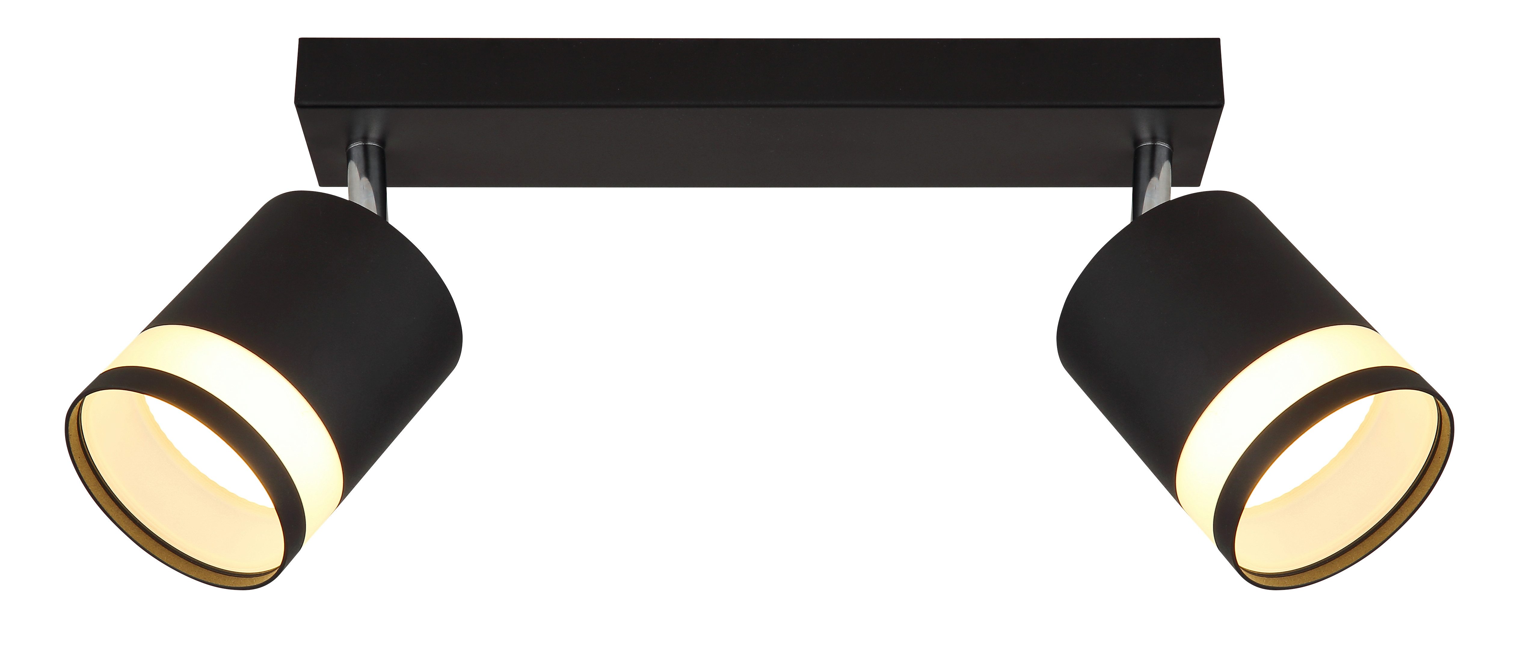 GLOBO LIGHTING Deckenstrahler LUCERO, Leuchtmittel wechselbar, Warmweiß, Deckenspot/schwarz/3000K/Wohnzimmer/Flur