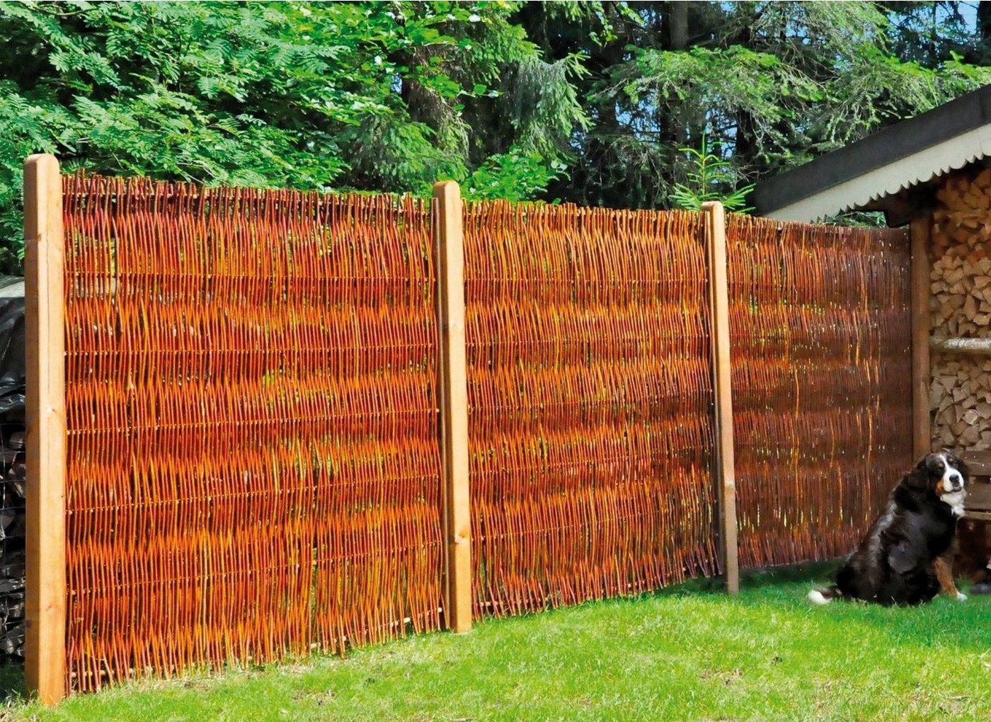 Thumbnail - Tetzner & Jentzsch Weidenzaun Fontana 3, (Set), 5 Elemente, LxH: 954x180 cm