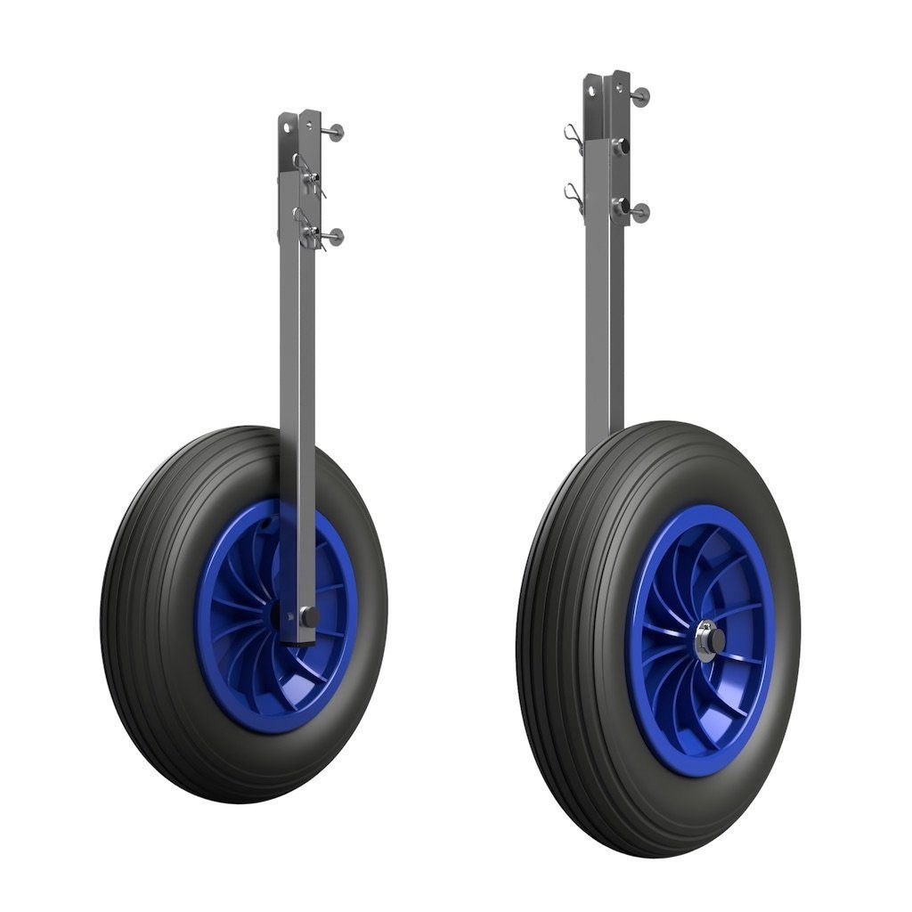 SUPROD Schlauchboot Heckräder Slipräder Schlauchbooträder klappbar Edelstahl ET350-LU