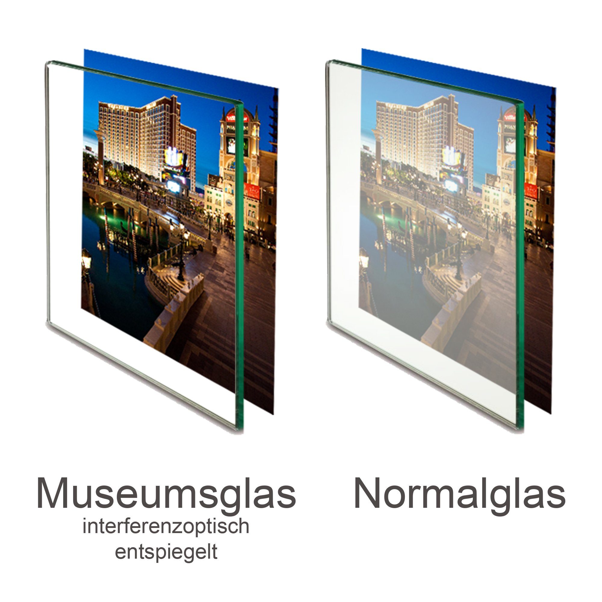 Panorahma Bilderrahmen Museumsglas Bilderrahmenglas mit UV Schutz UV 70 und UV 92 Ersatzglas