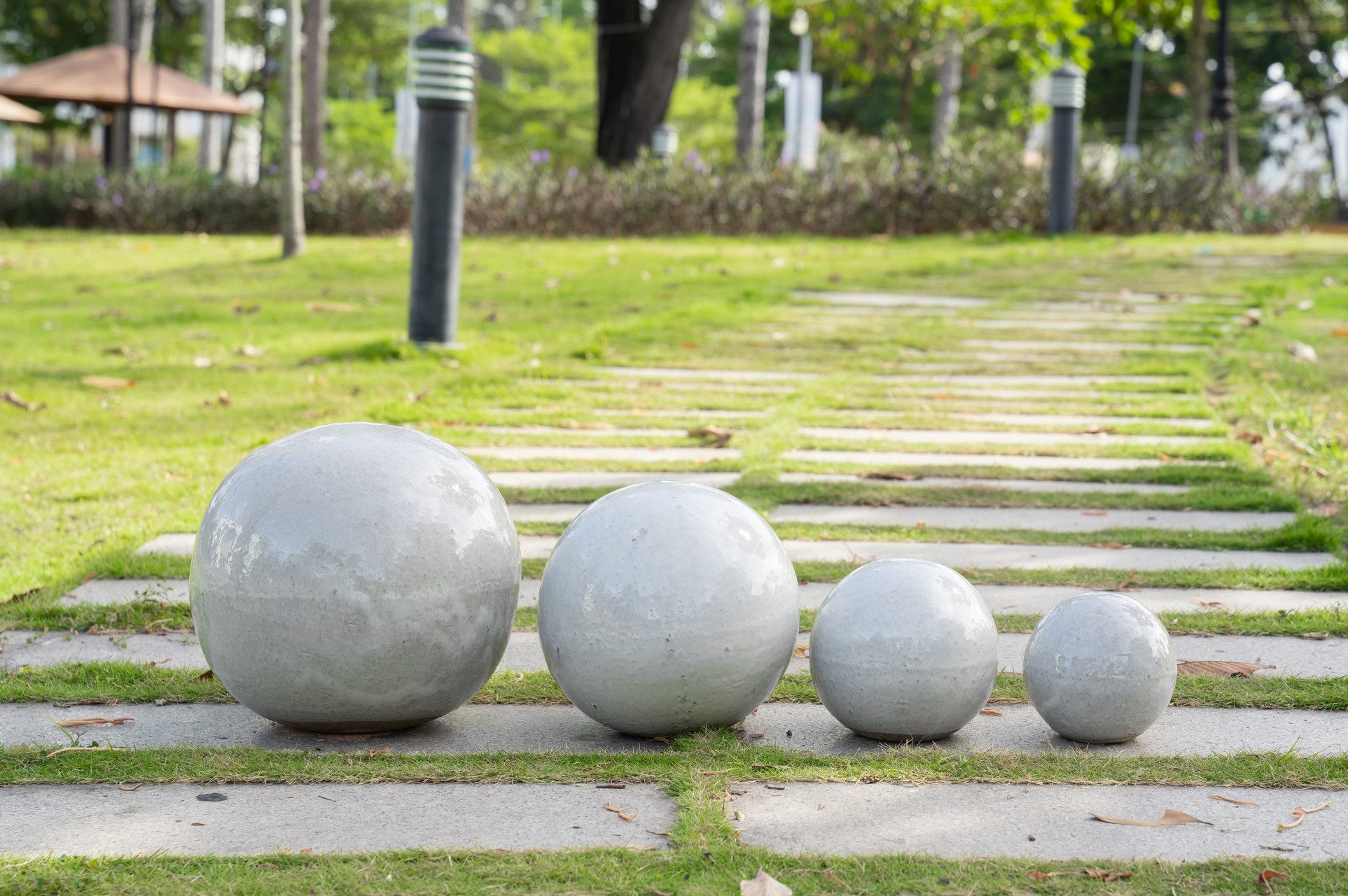 Teramico Dekokugel Gartenkugeln Keramik 4er Set günstig online kaufen