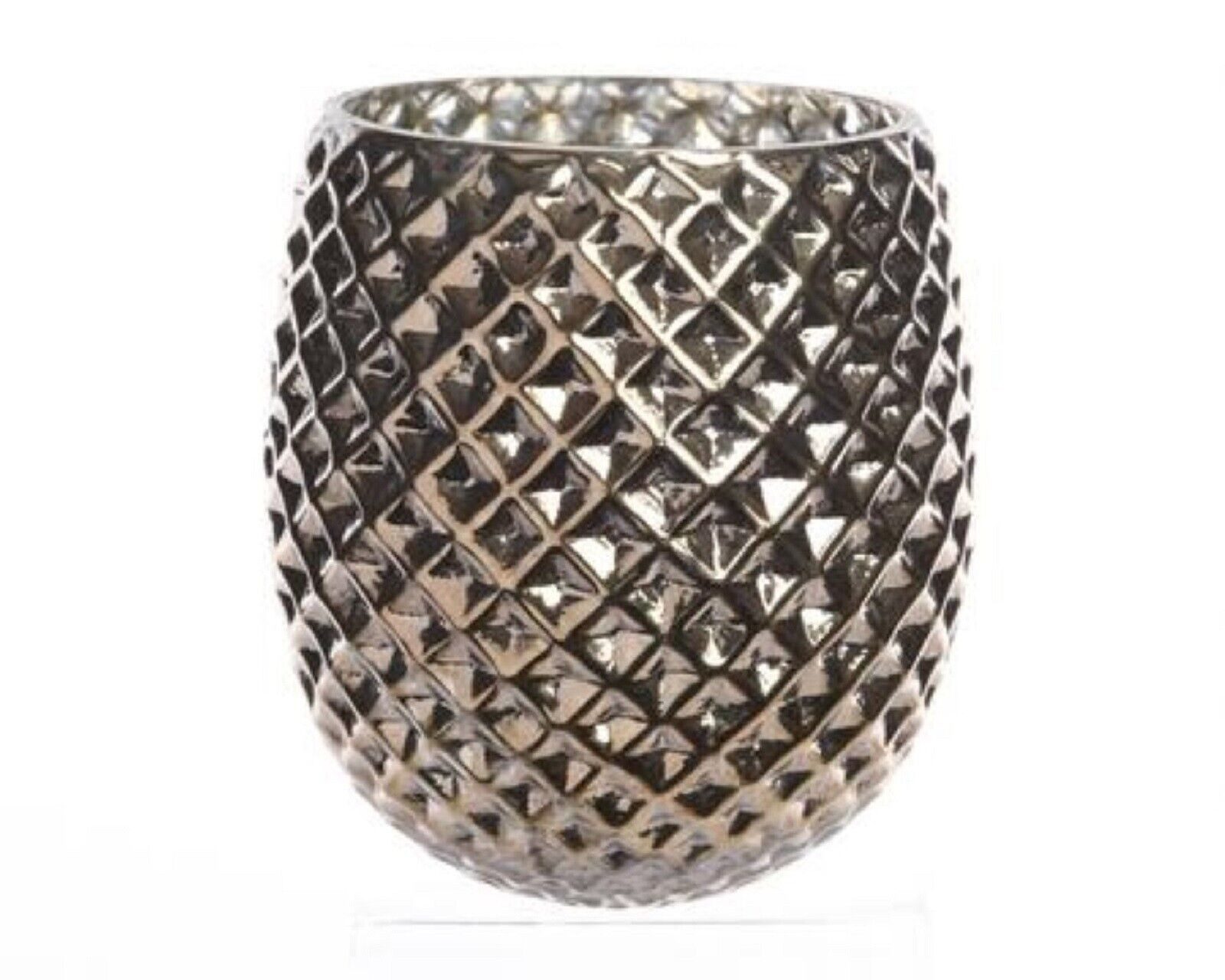 Windlicht Windlicht Glas Diamant antik H 11 cm