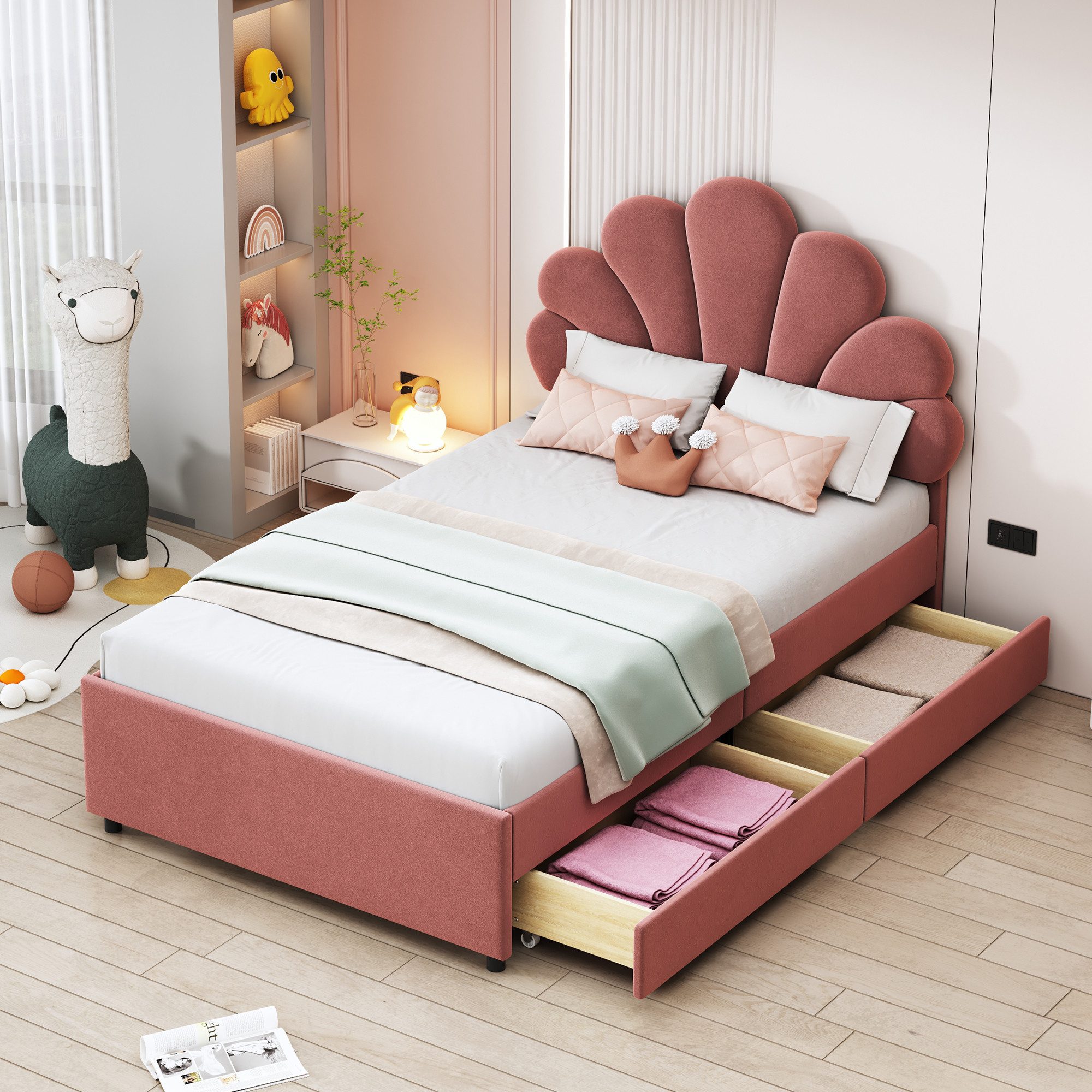BlingBin Polsterbett Einzelbett Gästebett Bettrahmen mit günstig online kaufen