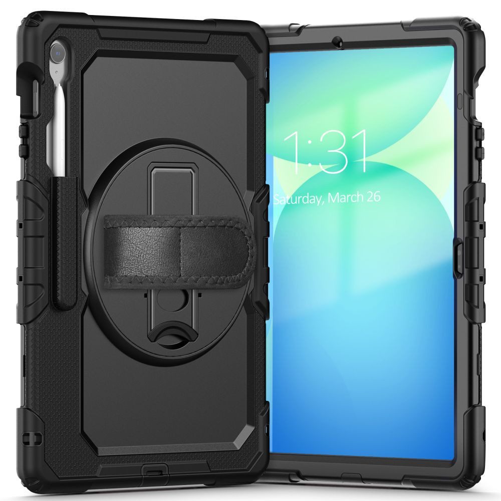 TECH PROTECT Tablet-Hülle Schutzhülle Standhülle Tablettasche 13,1 Zoll, Rundumschutz, Ständer, Handschlaufe, Displayschutz