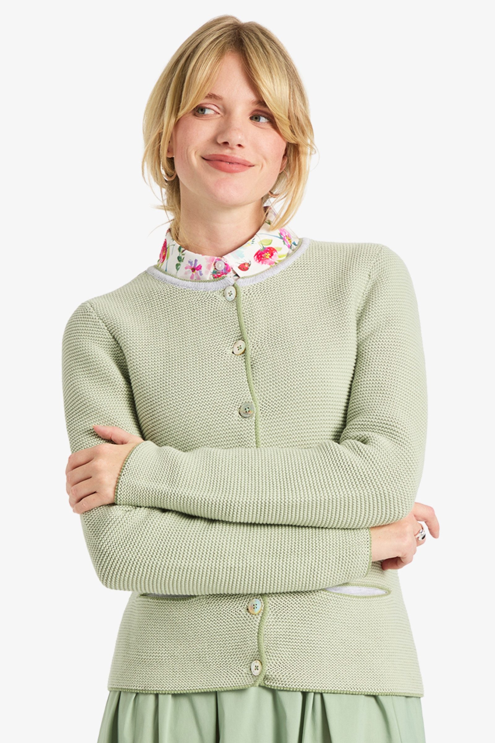 Lieblingsstück Trachtenjacke Strickjacke Damen - ZARA II - spring green