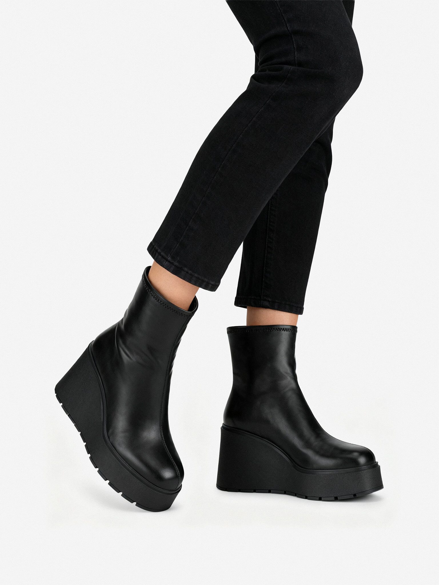 DeeZee Deezee Damen-Knöchelstiefel Schwarz HY60195-1 Stiefel – Bild 2 von 5