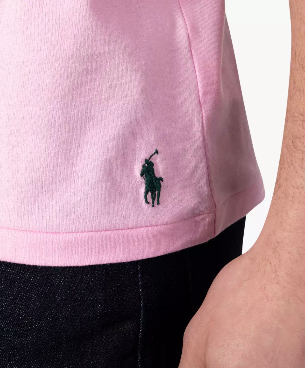 Polo Ralph Lauren T-Shirt Logo Pony Custom Slim Fit Medium Pony-Stickerei am linken Saum
