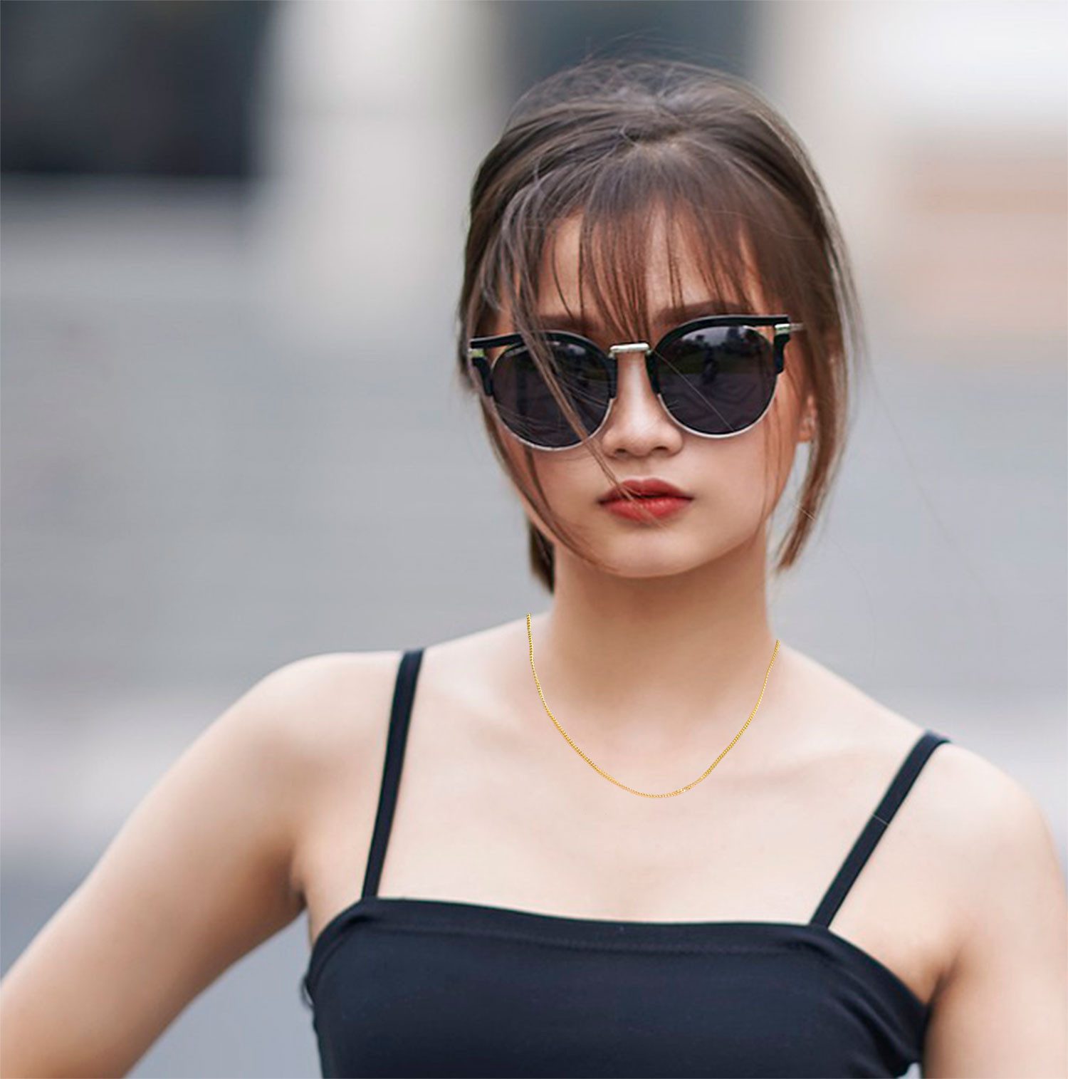 HOPLO Panzerkette Vergoldete Panzerkette Halskette 1,7 mm 36 cm 925 Silber günstig online kaufen