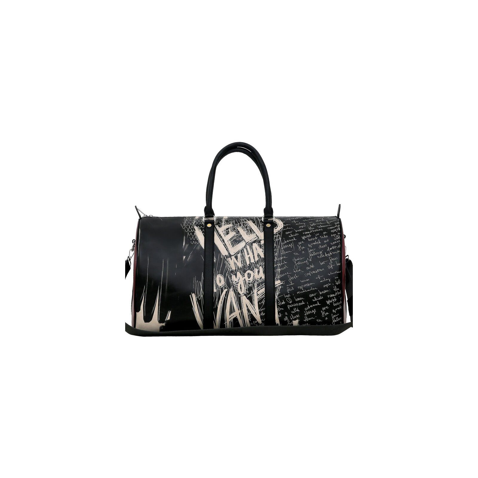 DOGO Reisetasche Reisetasche Snugline -What Do You Want Art Handgepäck, Handgefertigt