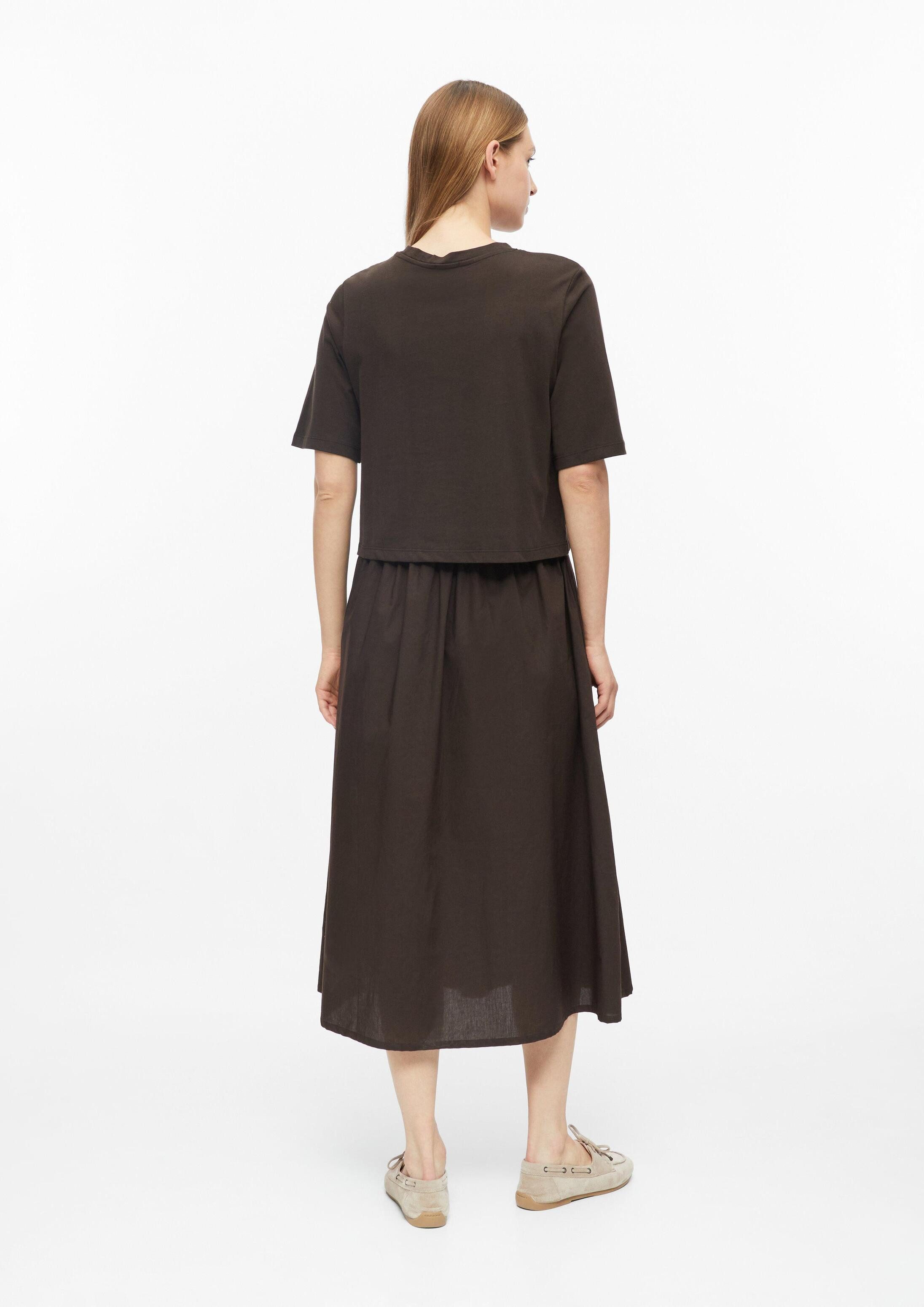 s.Oliver Midikleid Kleid Midikleid im Fabricmix mit Eingrifftaschen