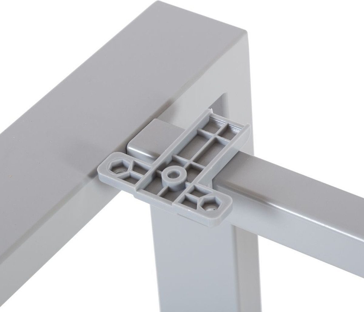 Schreibtisch Schreibtisch Total L-Form rechts BxTxH 160x120x73cm Gestell grau Platt