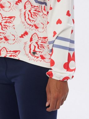 MONACO blue Sweatshirt Sweatshirt Lion Heart mit einzigartigem Motiv-Mix aus sommerlichen Prints