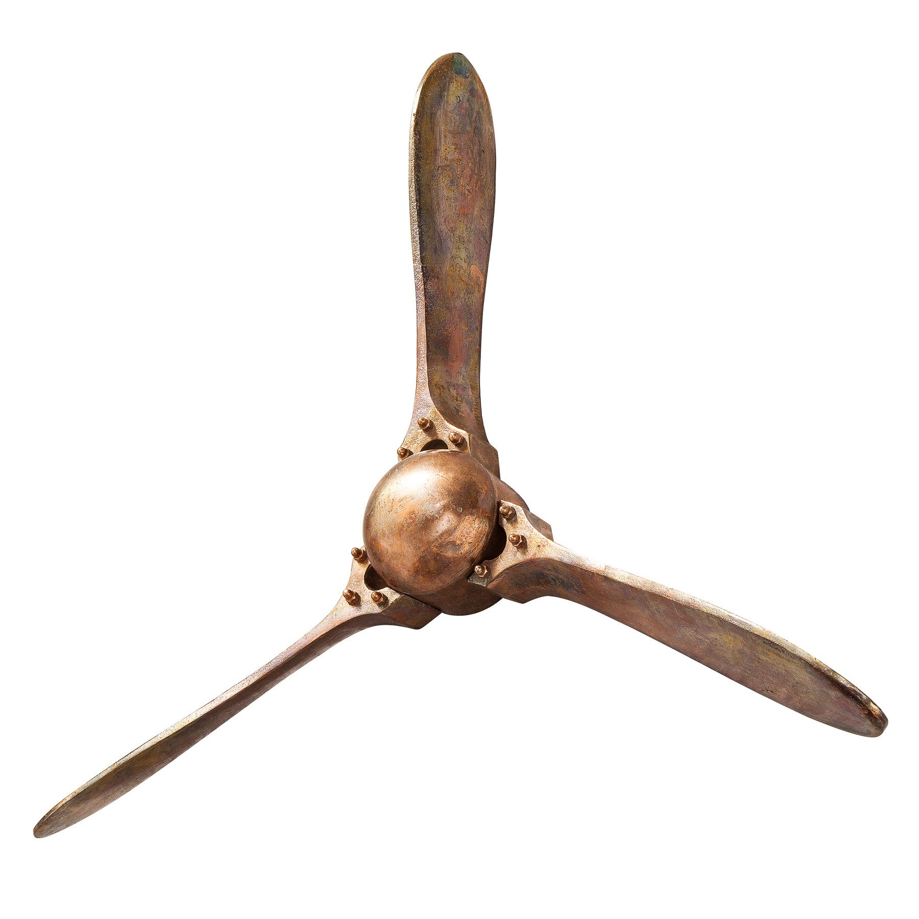 Wanddekoobjekt SCREW III 60cm kupfer