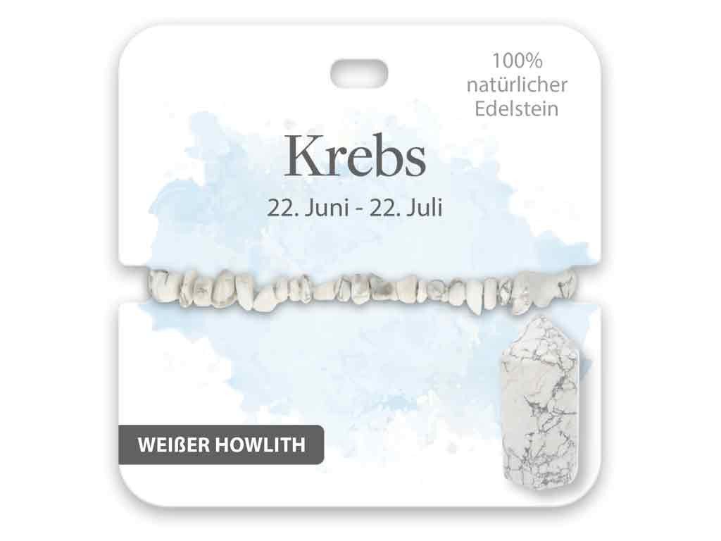 bb Klostermann Armband BB Klostermann Edelstein Armband Weißer Howlith Sternzeichen Krebs
