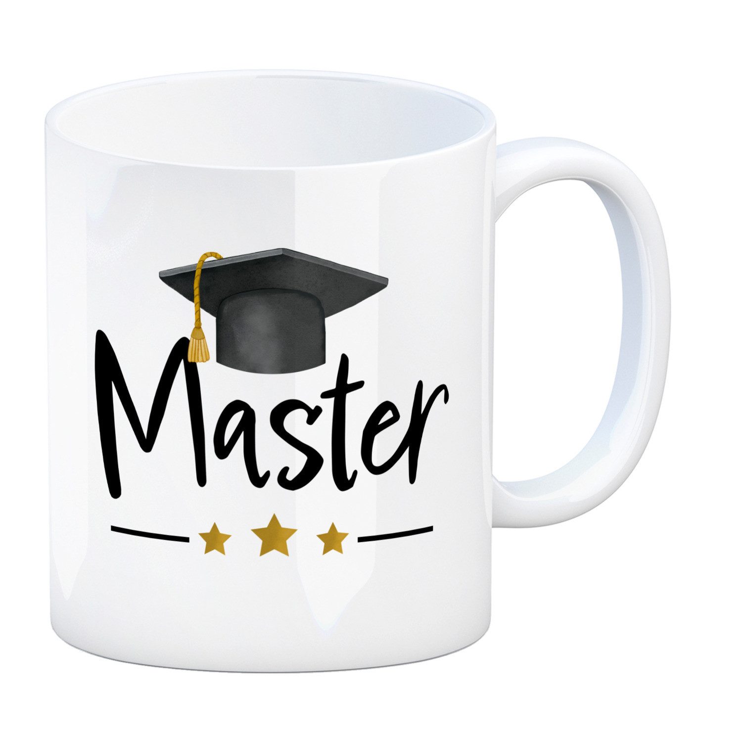 Tasse Master bestanden Kaffeebecher mit Masterhut