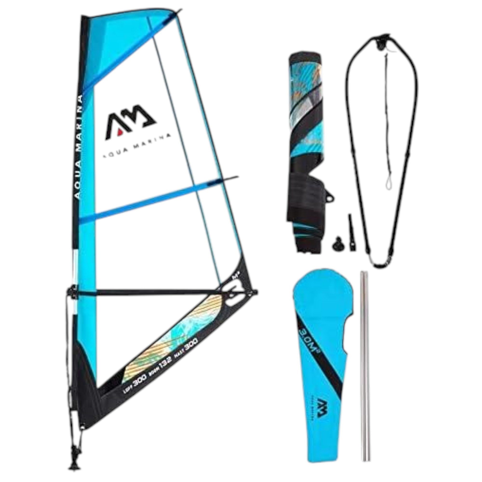 SUP-Board Aqua Marina Blade Sail Rig Komplettsegel Windsurfsegel WS SUP Rigg Set