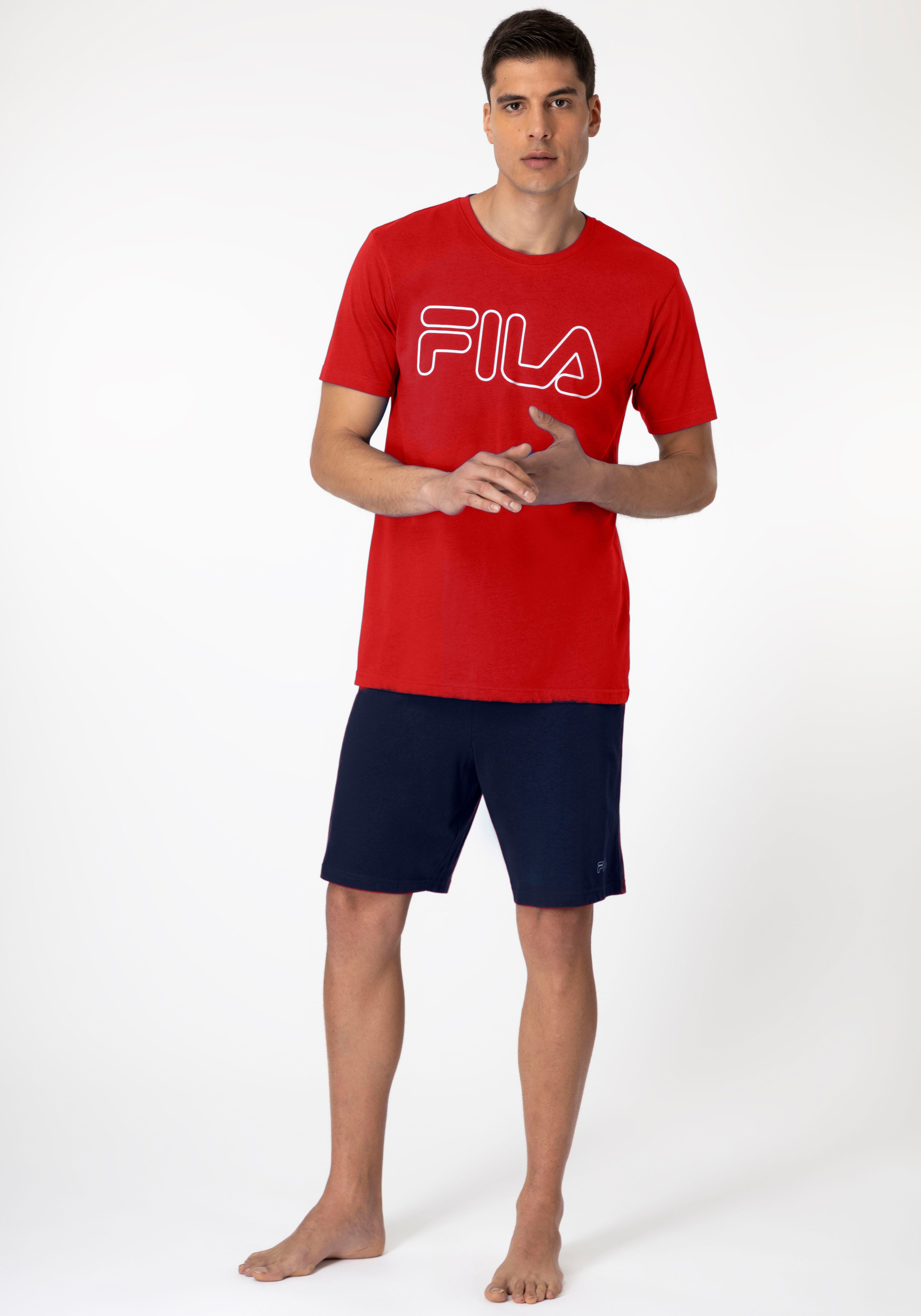 Fila Shorty MAN JERSEY PYJAMAS (2-tlg) mit bequemen Shorts, Kurzarm, Logo-S günstig online kaufen