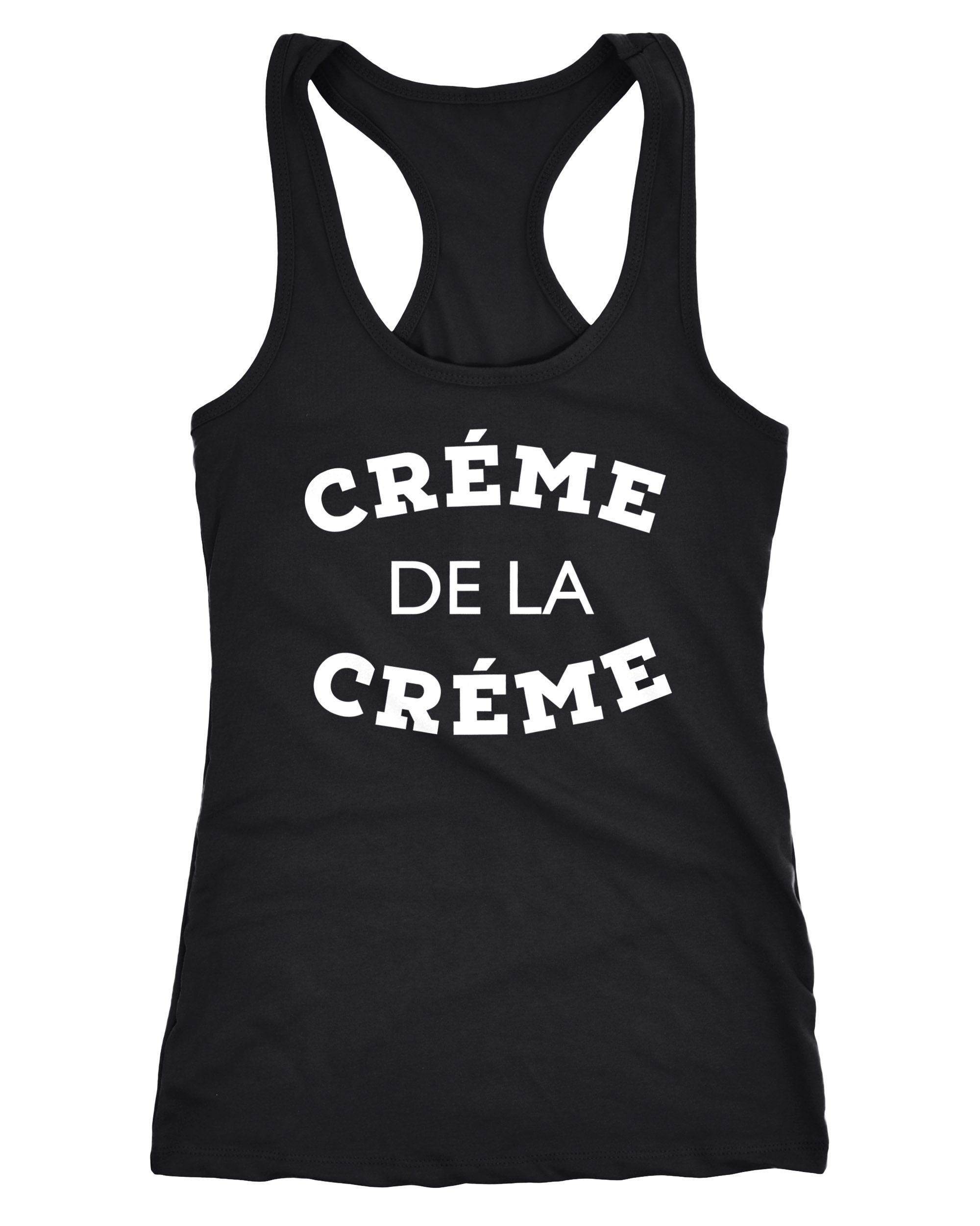 Tanktop Damen Tank-Top Shirt Creme de la Creme Racerback
