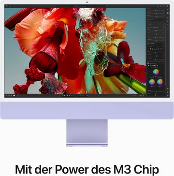 Apple iMac 24" iMac (23,5 Zoll, Apple Apple M3 M3, 10‑Core GPU, 8 GB RAM, 256 GB SSD)