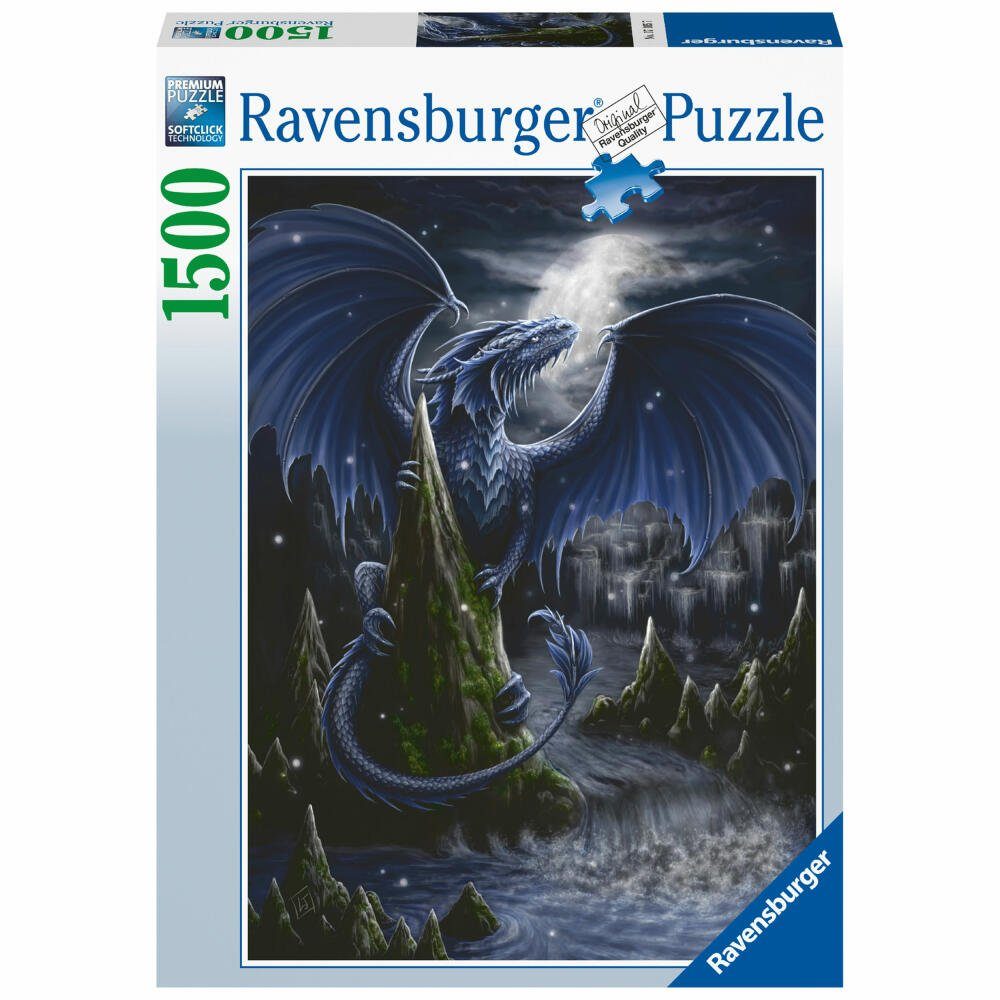 Puzzle Der Schwarzblaue Drache