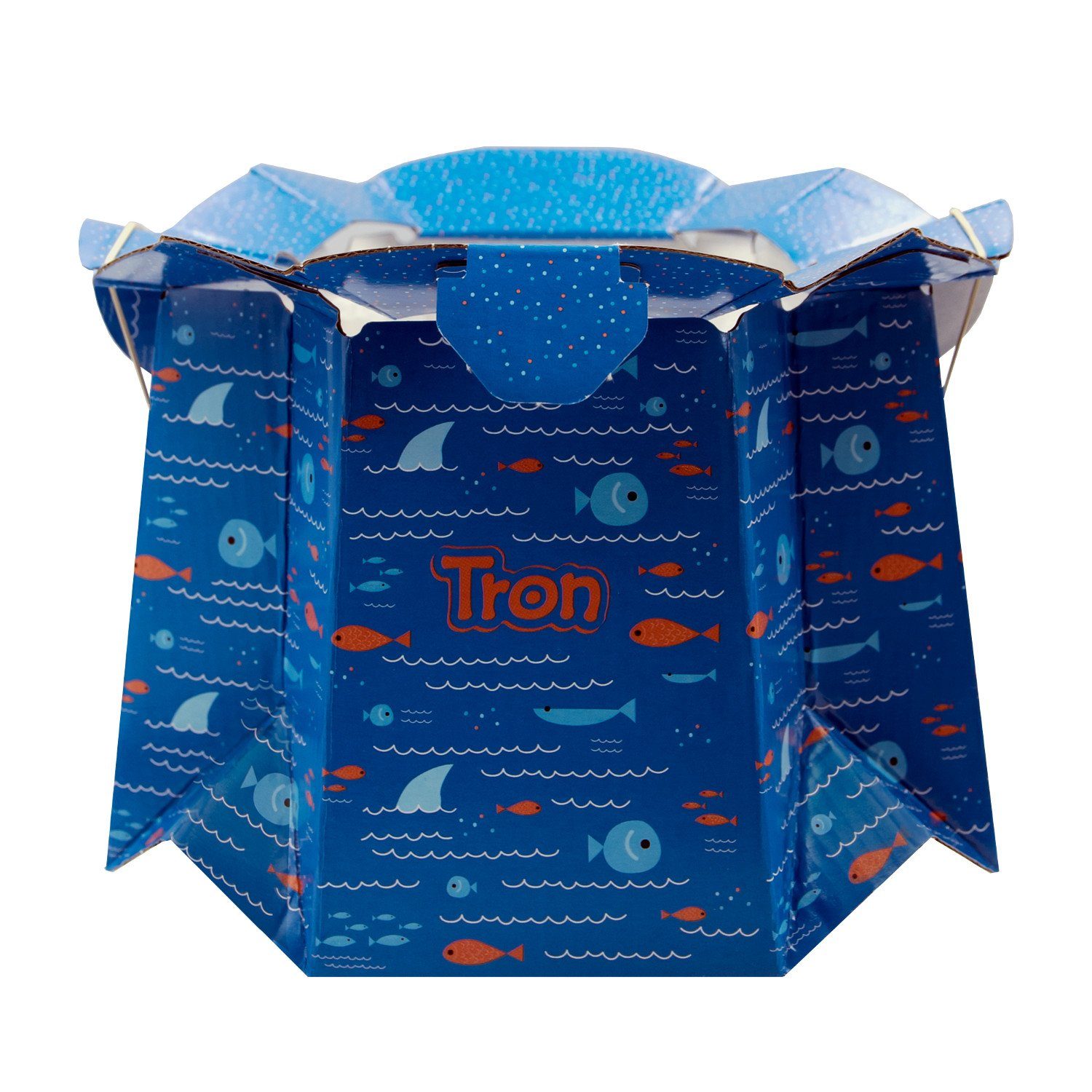 Tron Einweg-Baby-Töpfchen Toilettentrainer, (1-tlg), blau Fisch