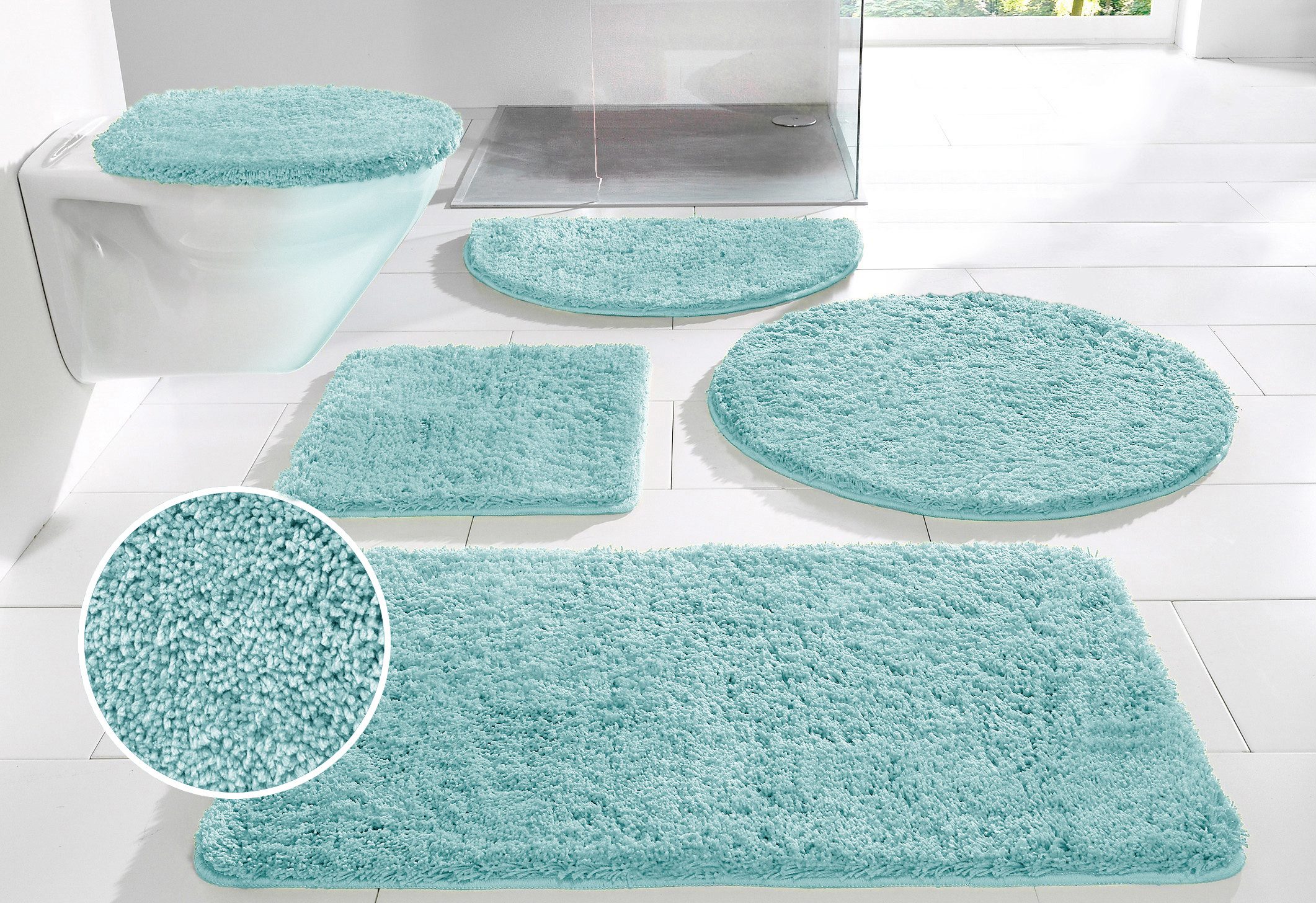 my home Badematte Inga, Badezimmer Teppich, günstig online kaufen