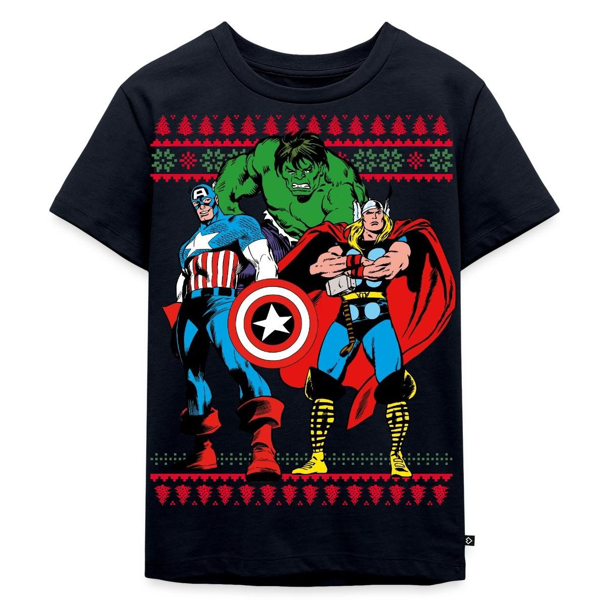 T-Shirt Avengers Superhelden Ugly Christmas Kinder Premium T-Shirt