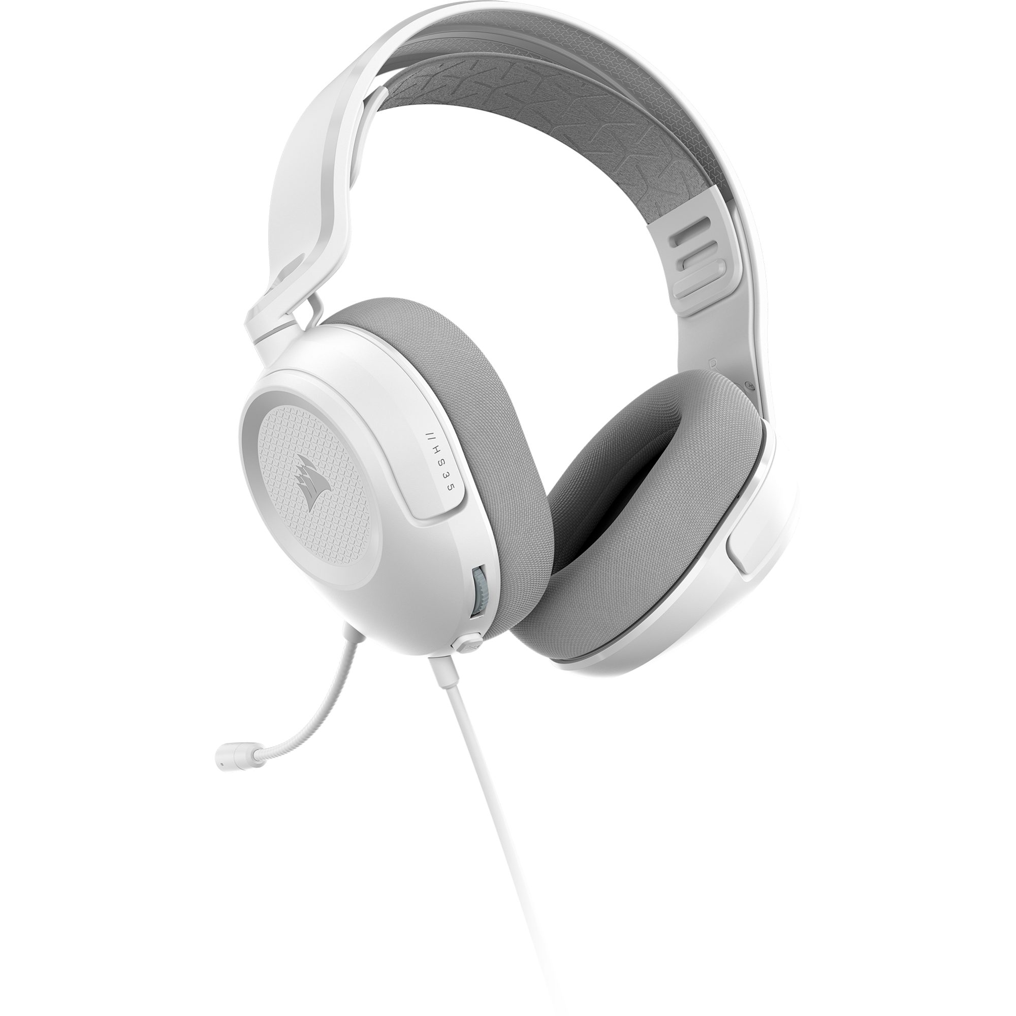 Corsair Corsair HS35 v3, Gaming-Headset, (3,5 mm Klinkenanschluss) Headset (Bequeme Hörmuschel-Bedienelemente, Omnidirektionales Mikrofon)